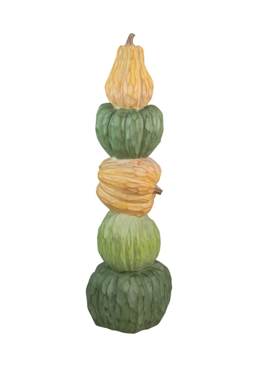 42.5 inch Five Tiered Stacked Pumpkins Thanksgiving Decor
