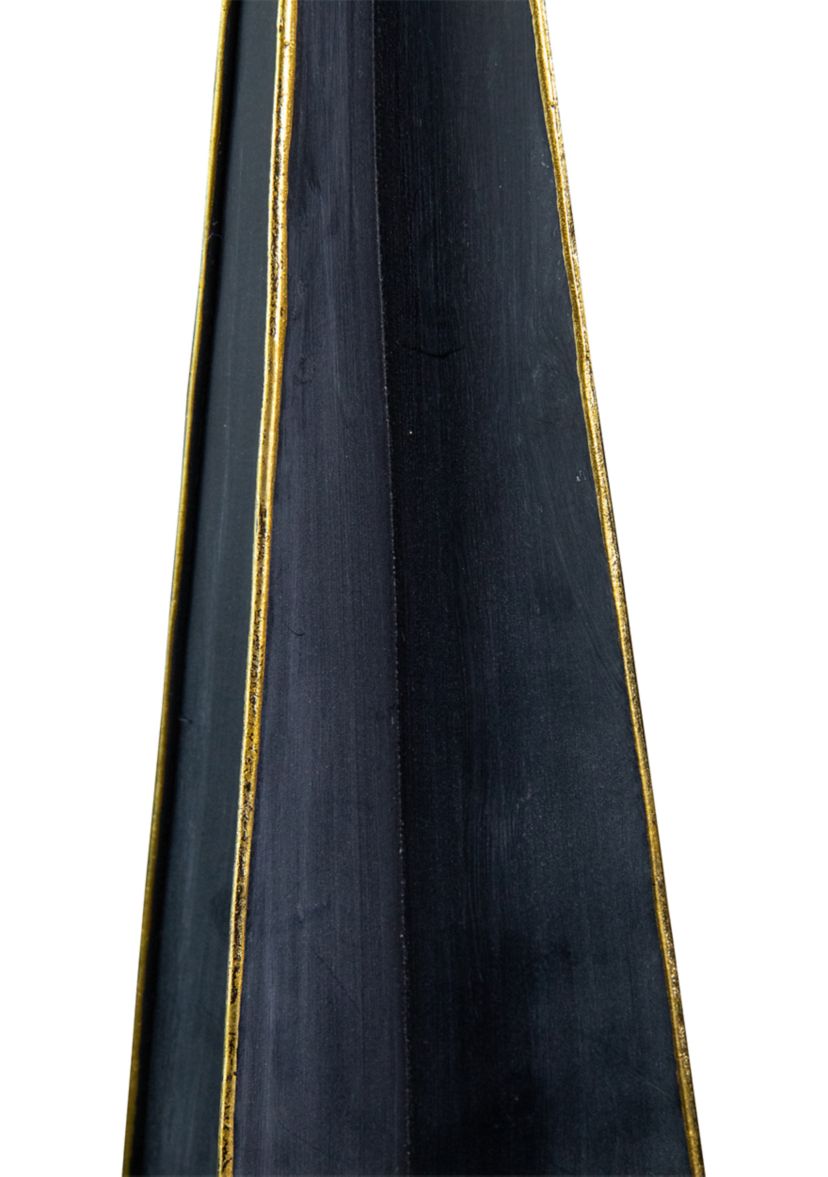 20Inch Blue and Gold Triangular Christmas Tree Tabletop Decor