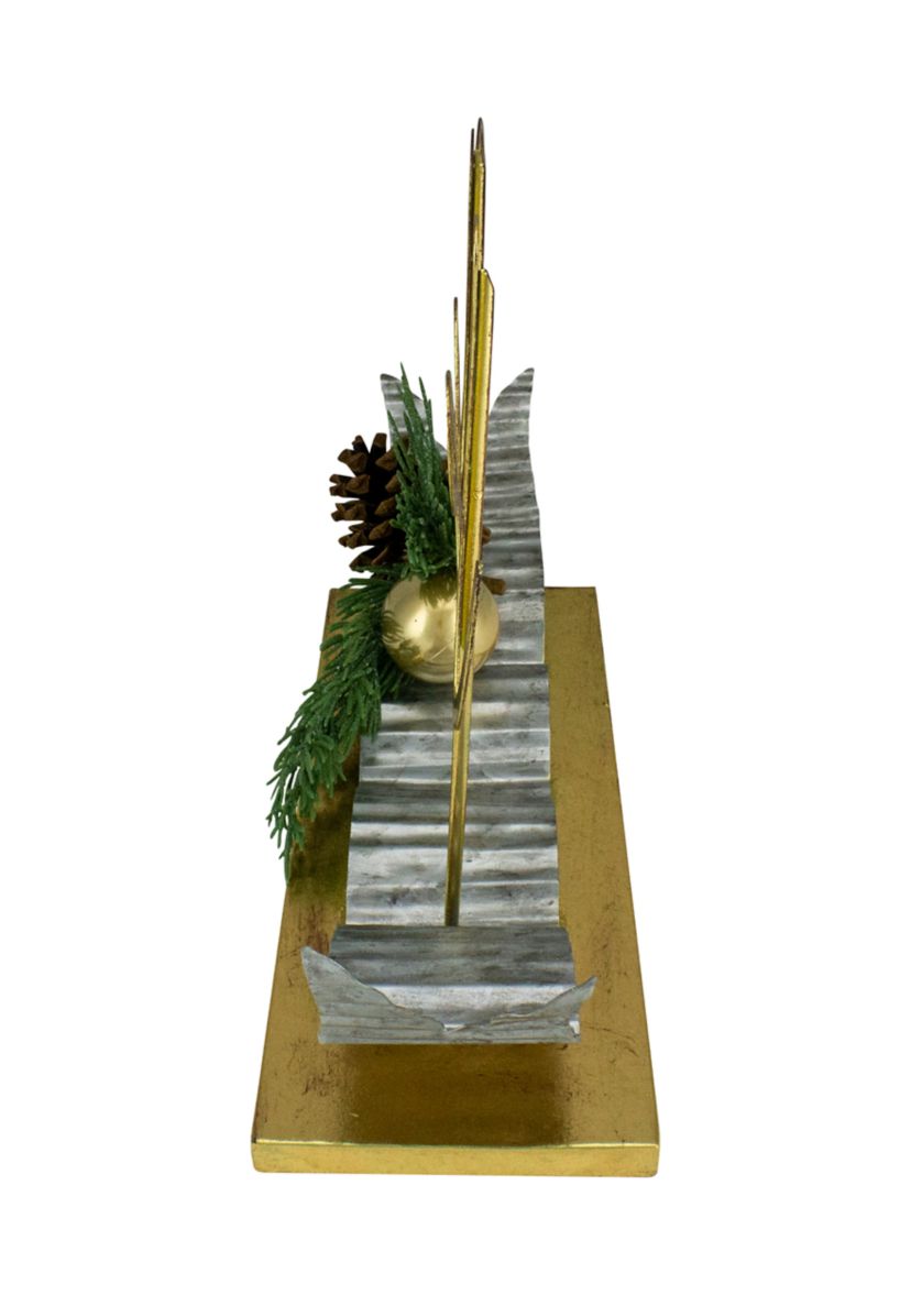 11Inch Pine and Pine Cone InchNOELInch Tabletop Christmas Decor