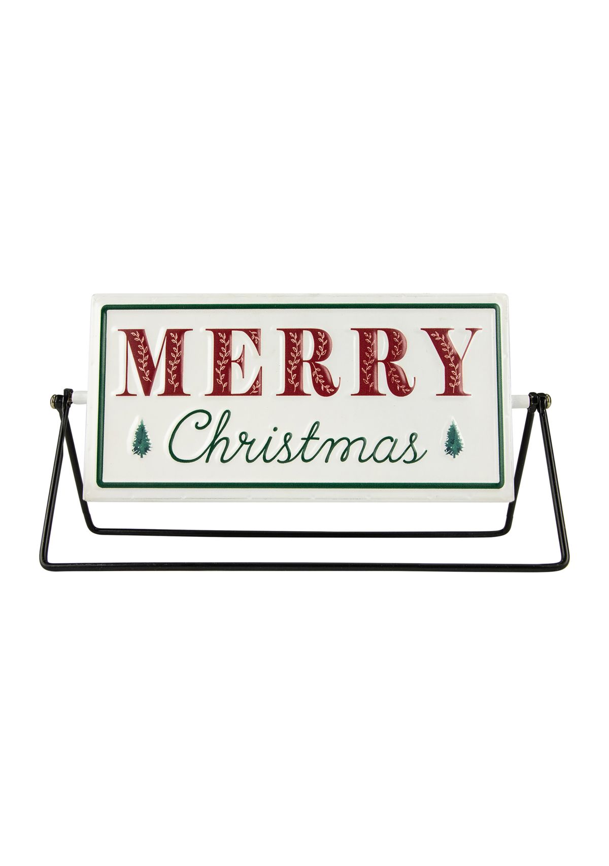10.25Inch Merry Christmas/Holiday Market Reversible Tabletop Sign