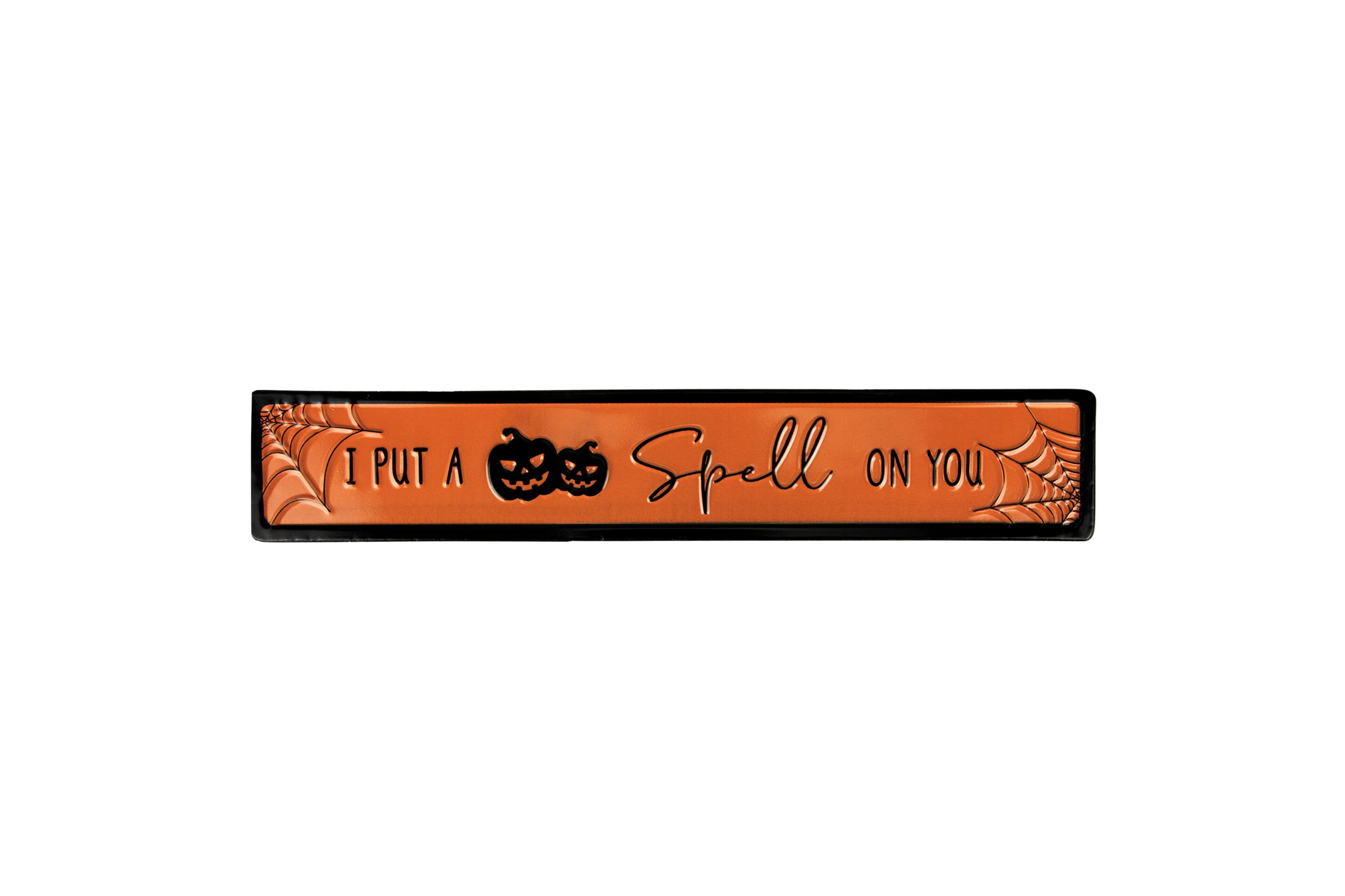 I Put a Spell on You Metal Halloween Wall Sign - 20"