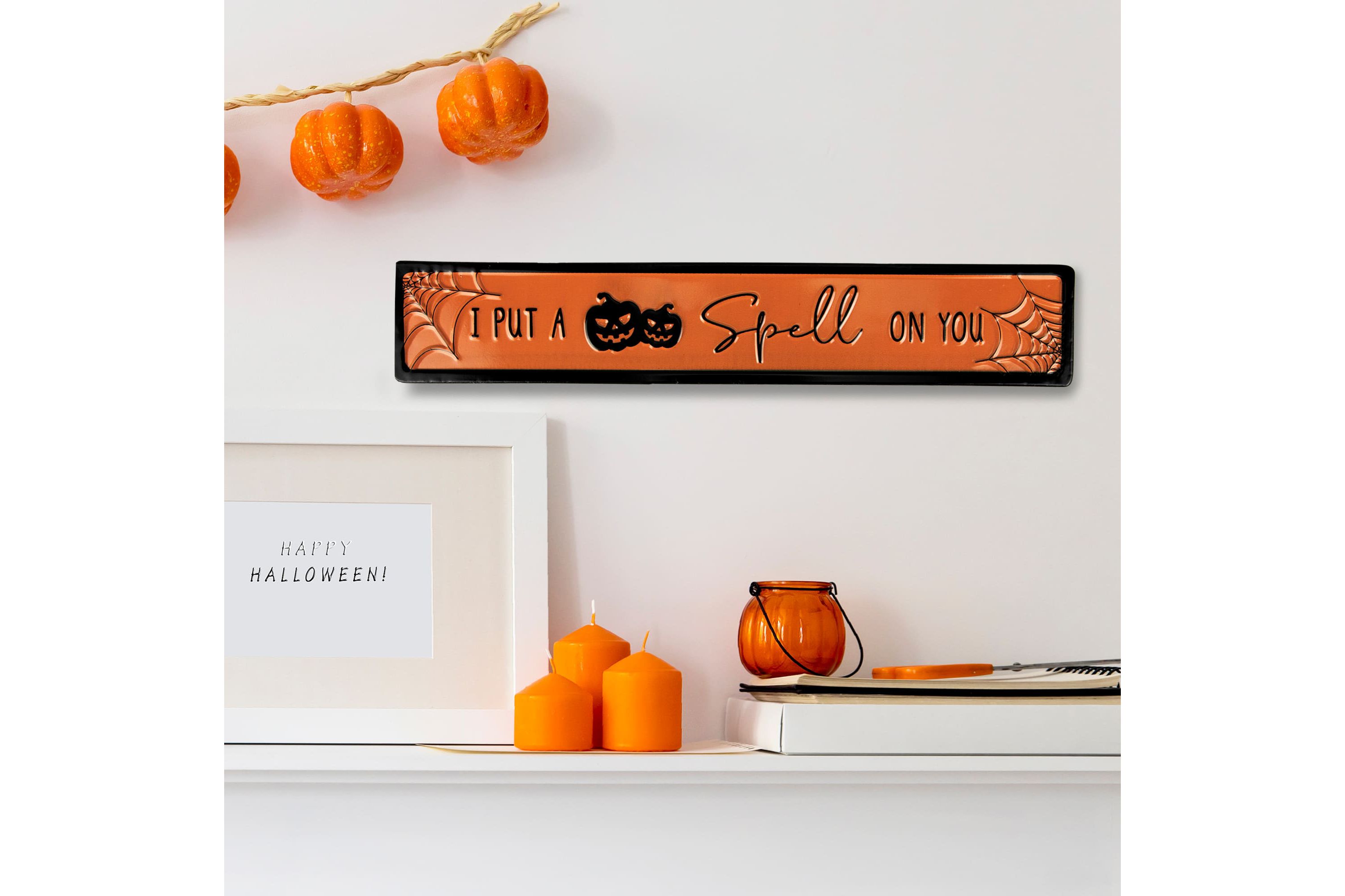 I Put a Spell on You Metal Halloween Wall Sign - 20"
