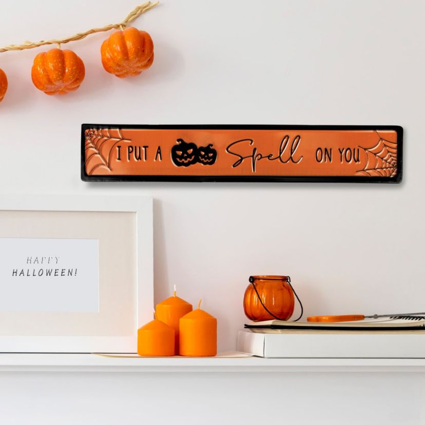 I Put a Spell on You Metal Halloween Wall Sign - 20"