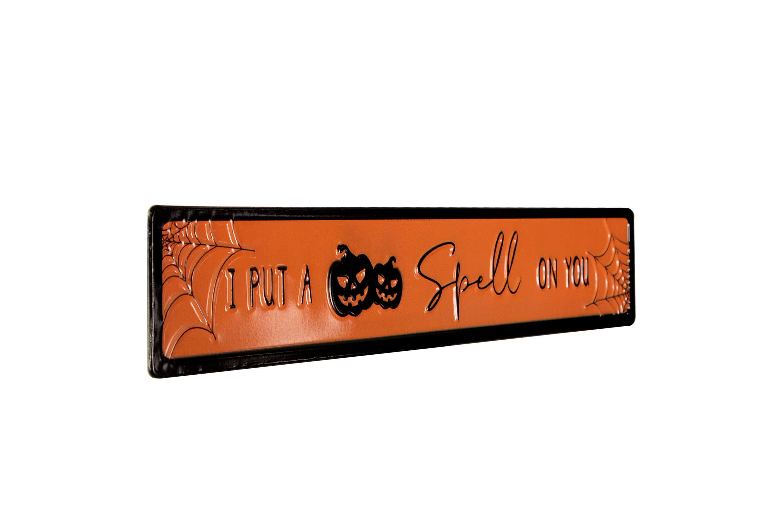 I Put a Spell on You Metal Halloween Wall Sign - 20"