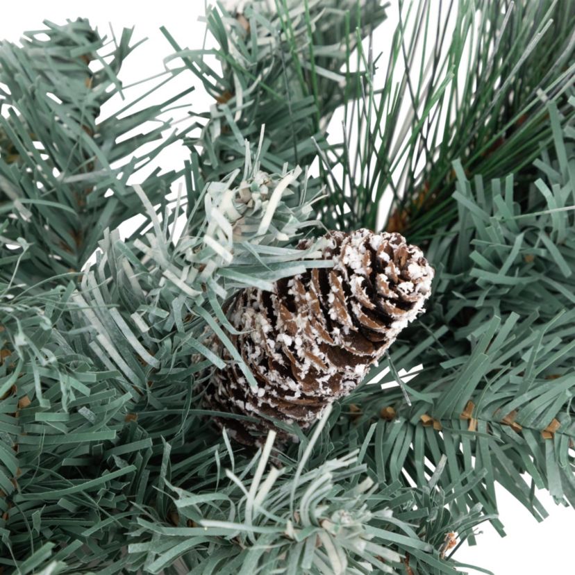 18inch Decorated Pine Artificial Christmas Swag with Silver Bells