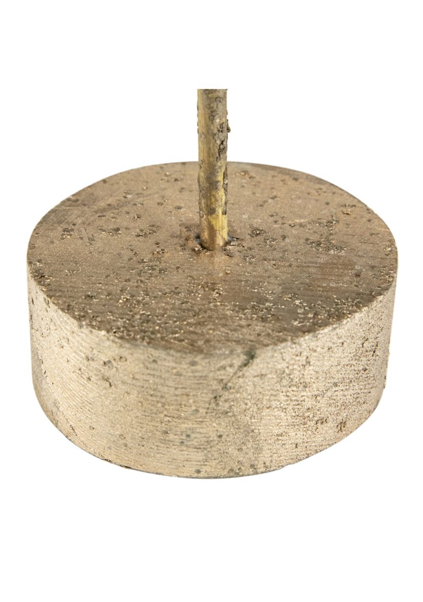 18Inch Layered Bronze Tree with Wood Base Christmas Decoration