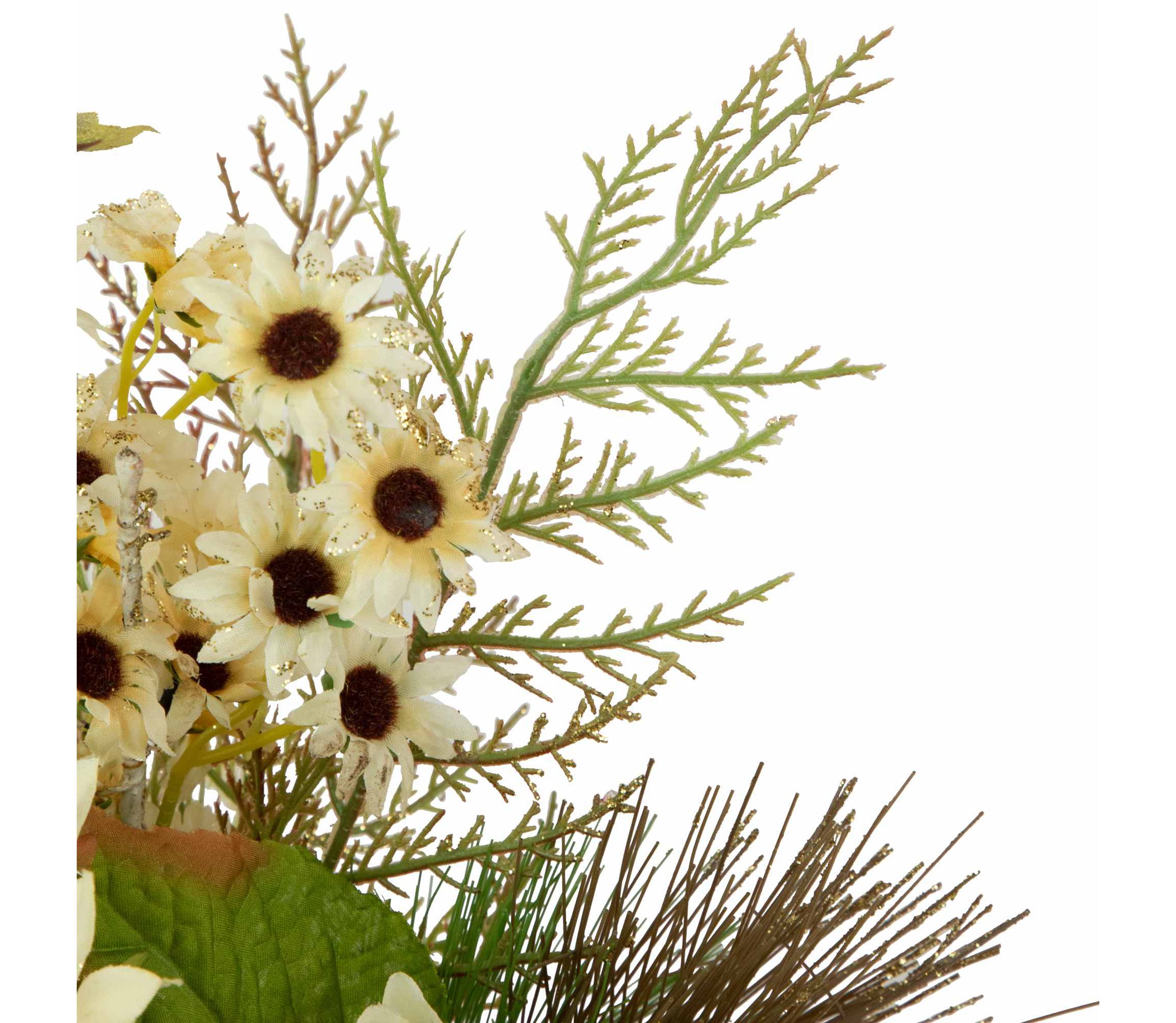 16" Sunflowers and Berries Artificial Fall Harvest Floral Decoration