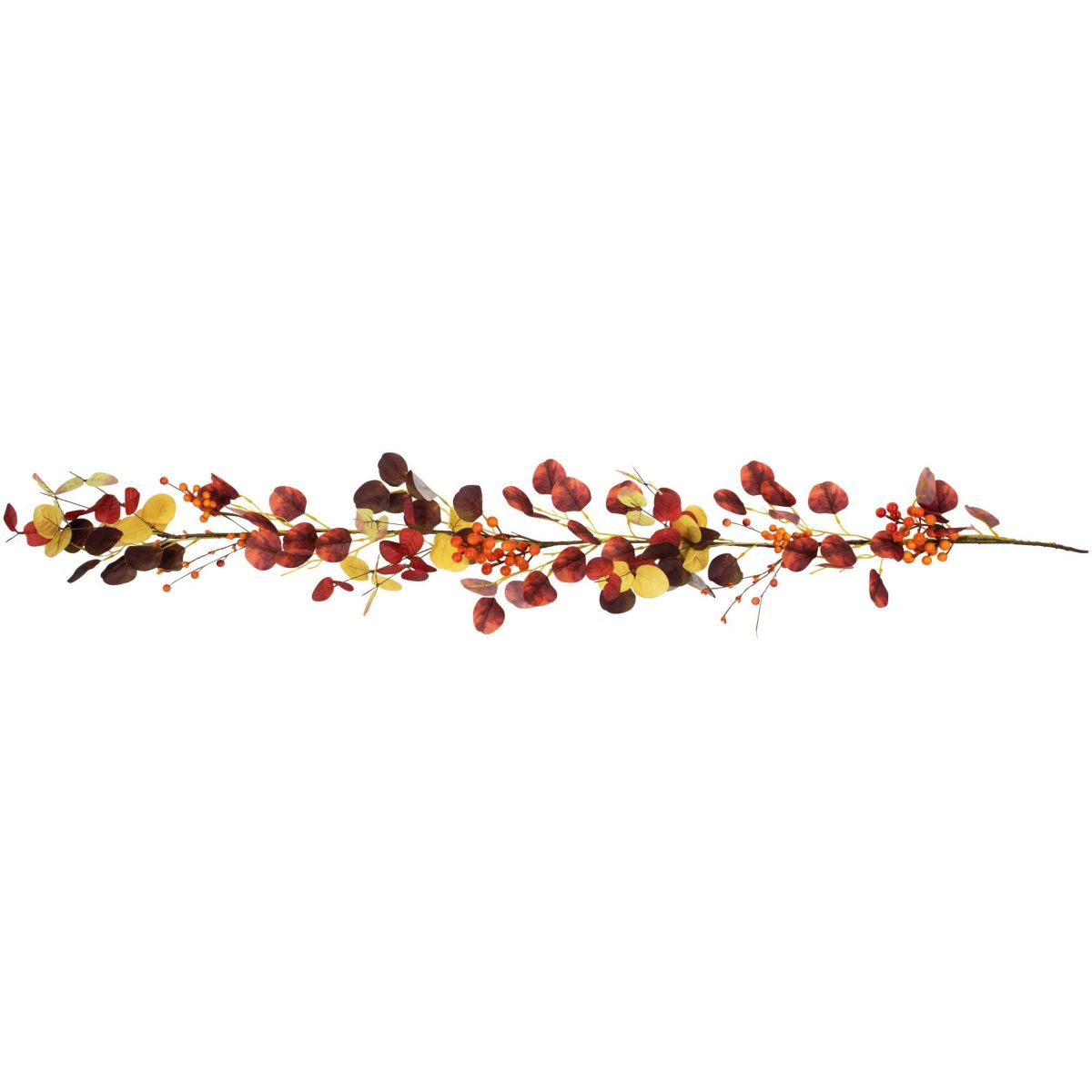 5 x 8" Berries and Leaves Artificial Fall Harvest Garland Unlit
