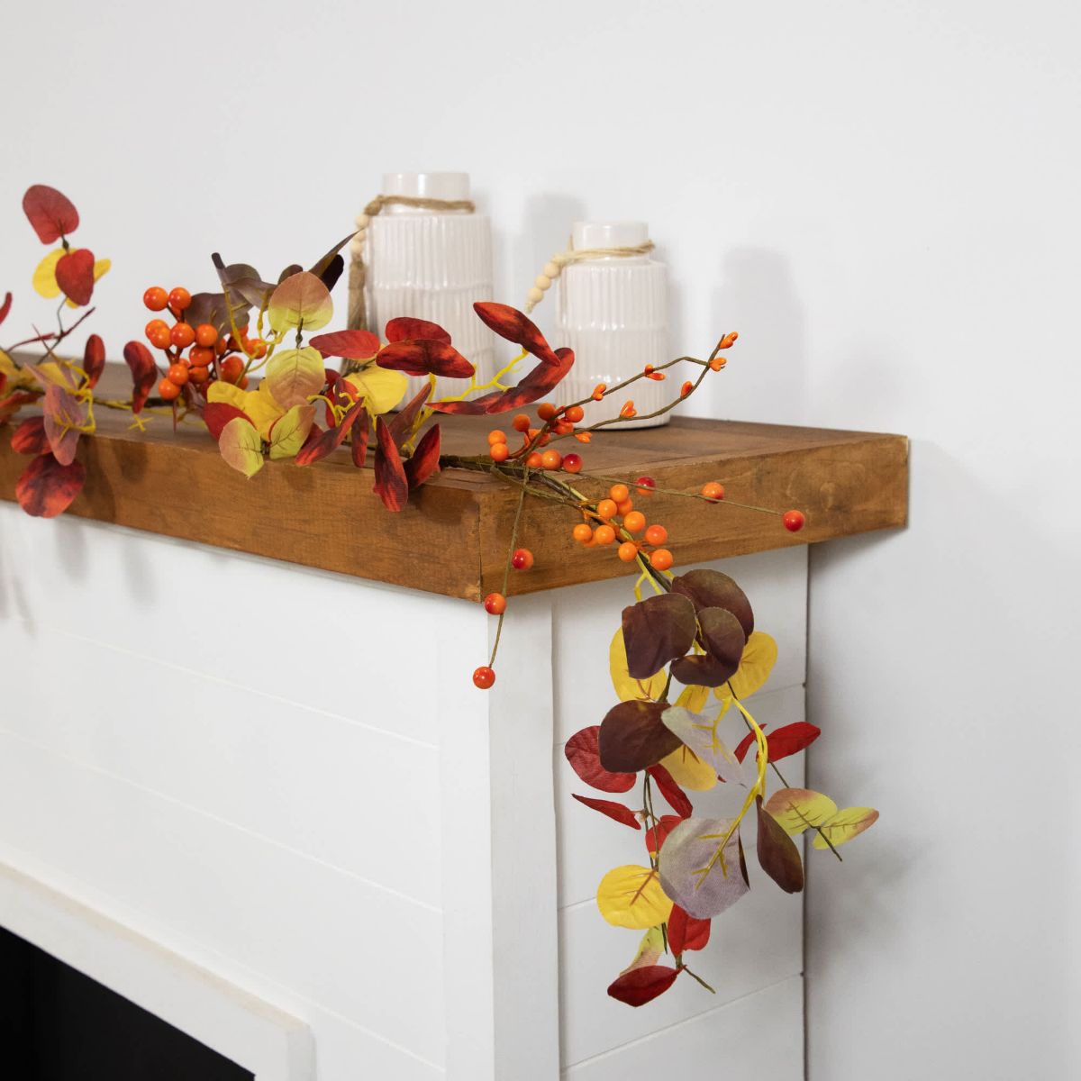 5 x 8" Berries and Leaves Artificial Fall Harvest Garland Unlit