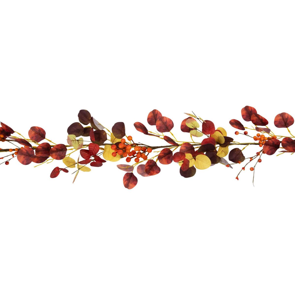 5 x 8" Berries and Leaves Artificial Fall Harvest Garland Unlit