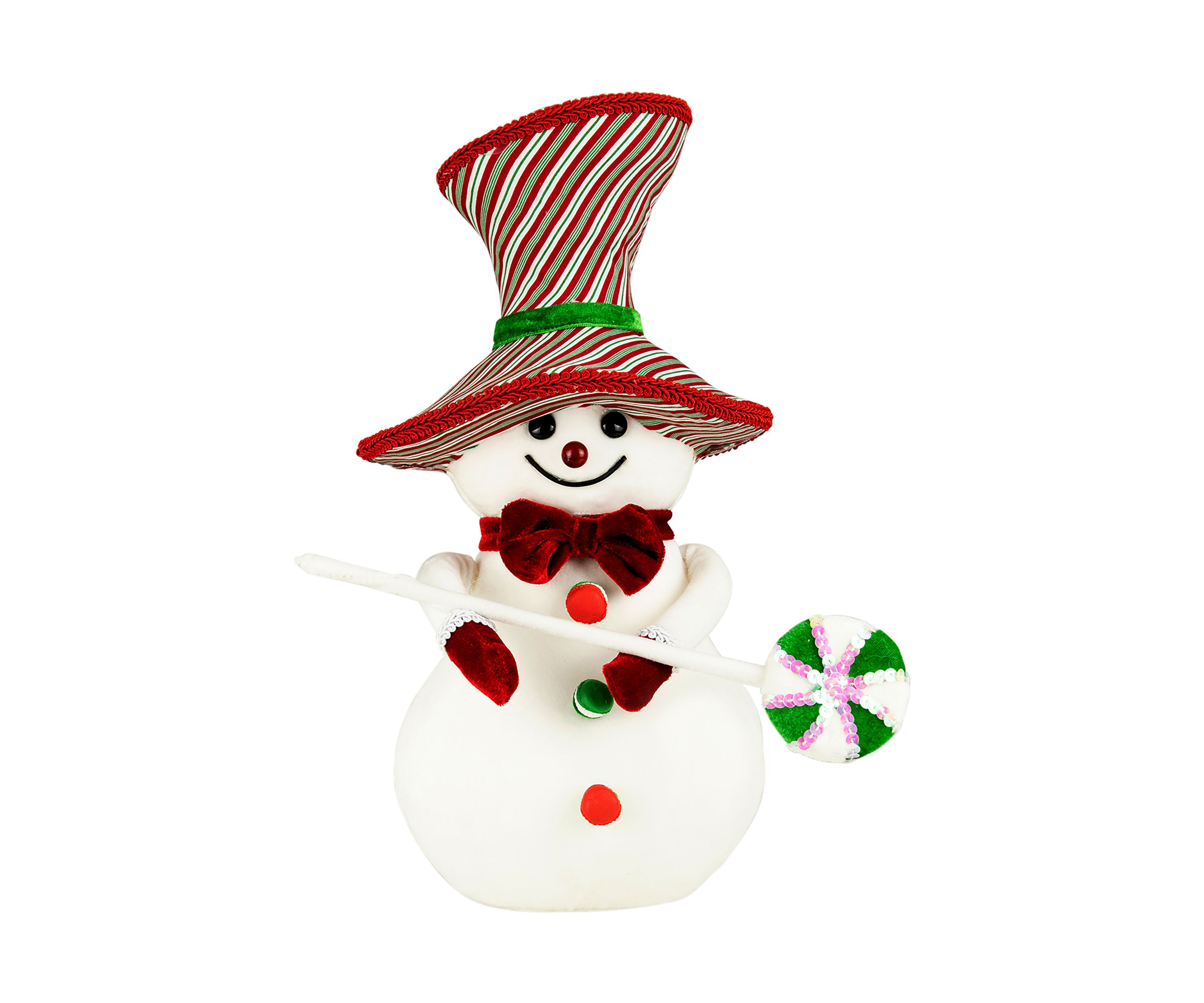 15Inch Snowman with Lollipop Christmas Decoration