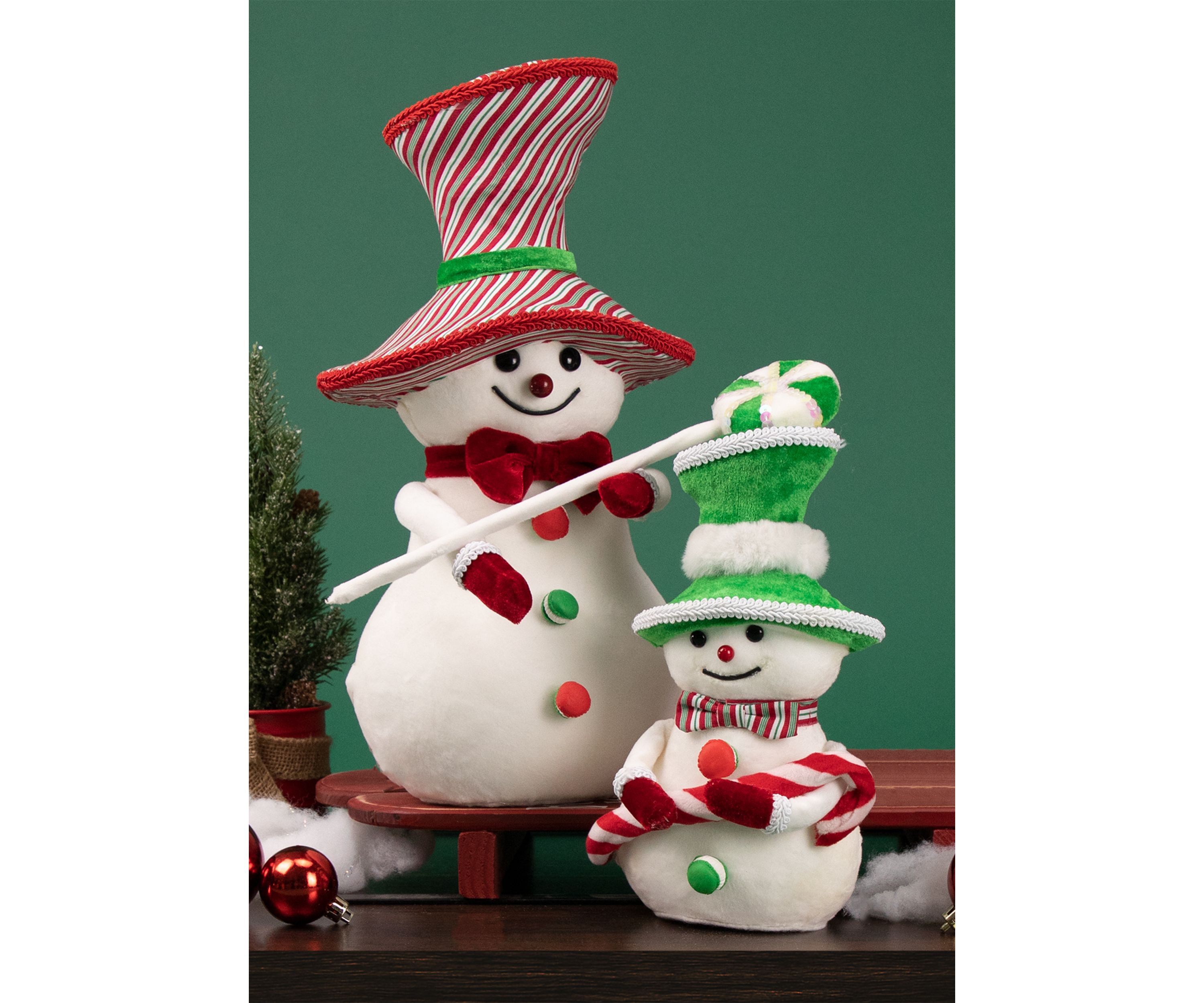 15Inch Snowman with Lollipop Christmas Decoration