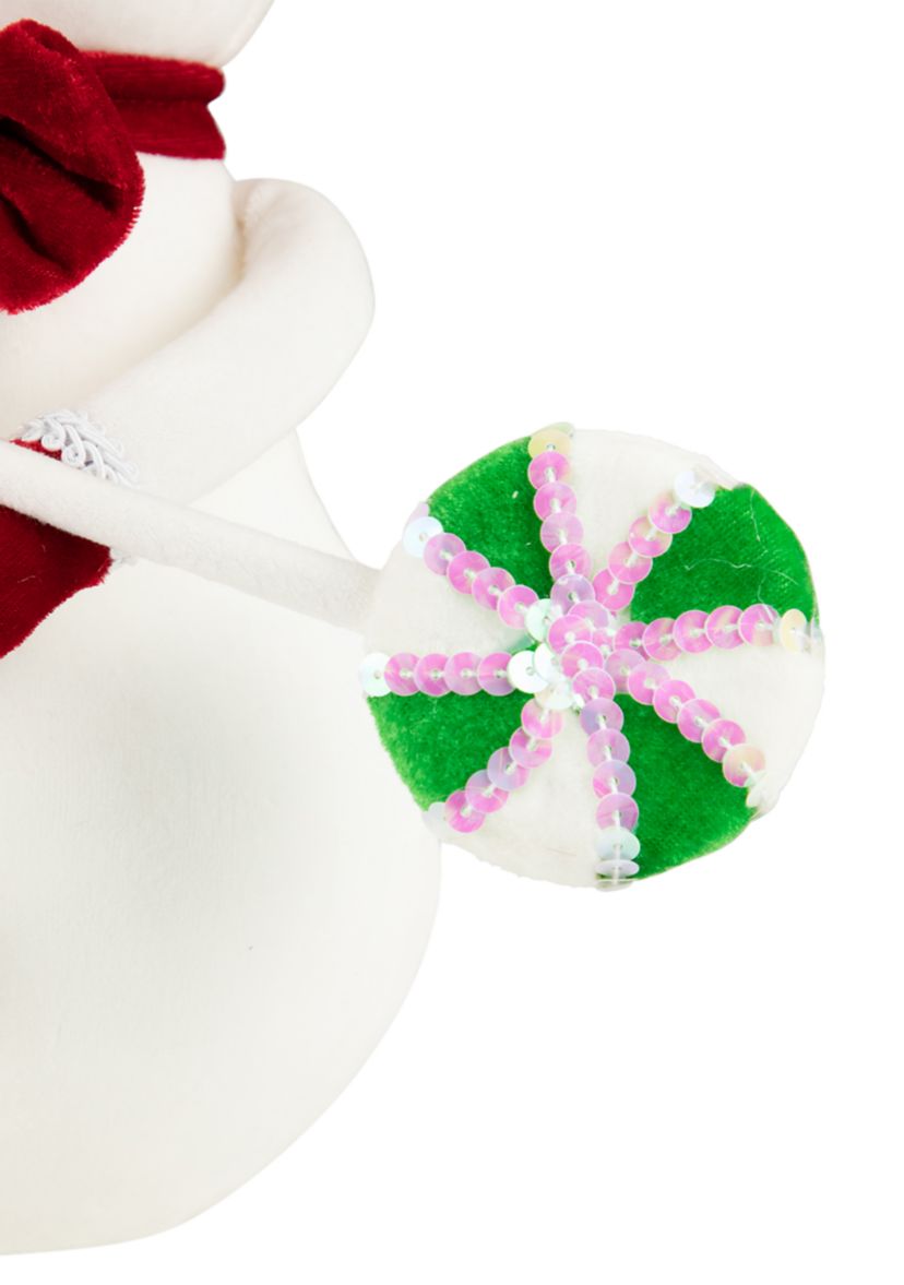 15Inch Snowman with Lollipop Christmas Decoration
