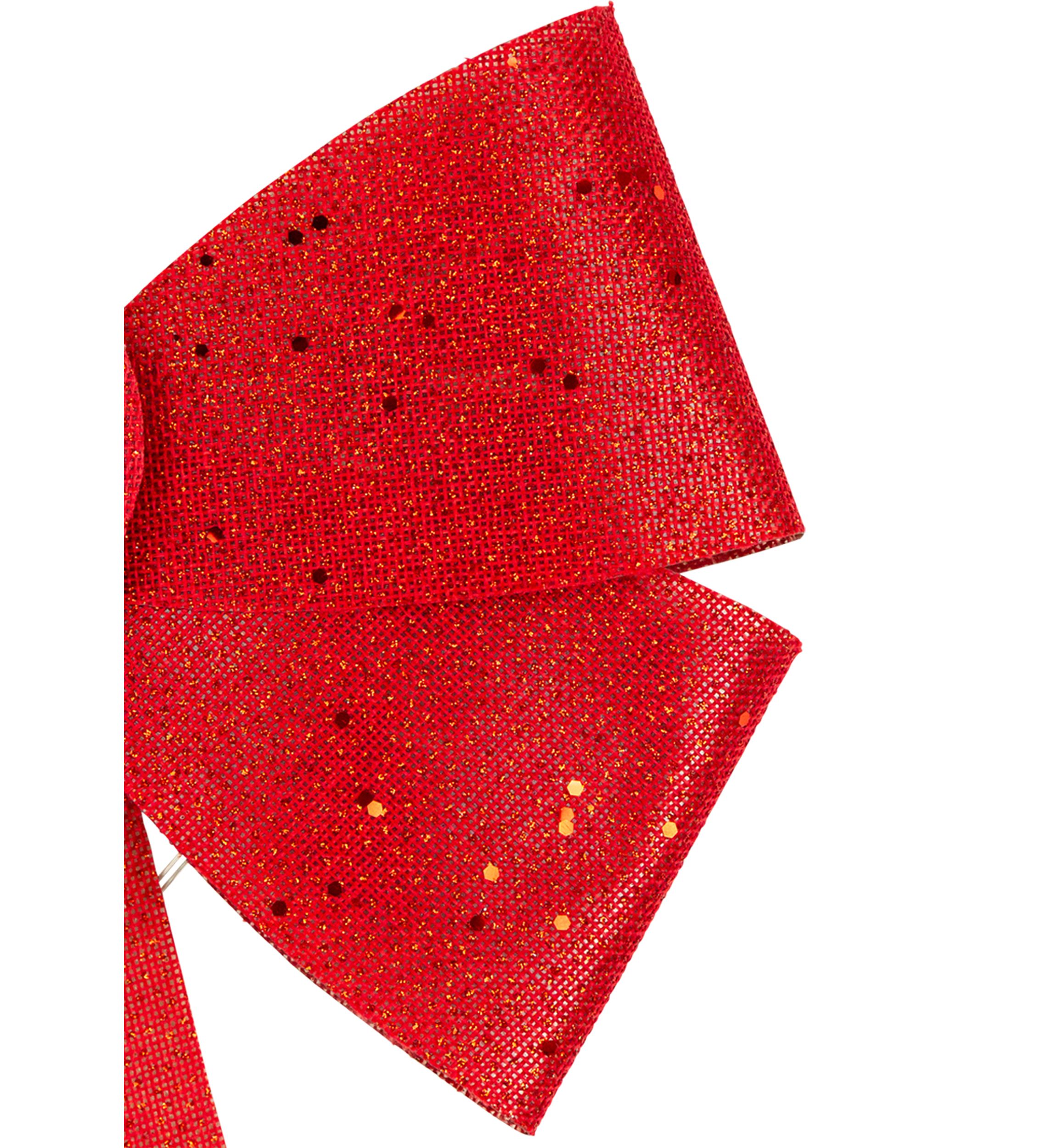 16Inch LED Lighted Red Burlap Bow Christmas Decoration with Color Changing Lights