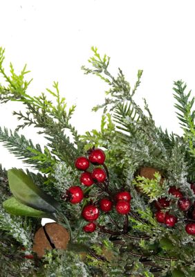 Northlight 6.5' Pine, Berry & Pinecone LED Twig Garland