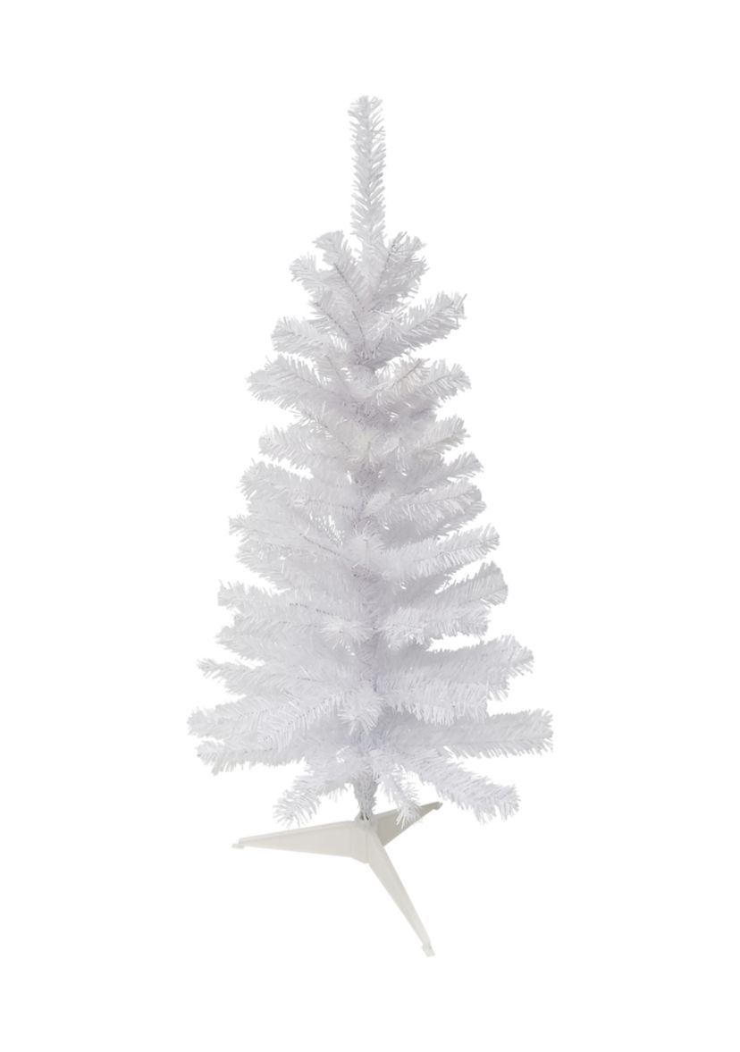 2 Woodbury White Pine Slim Artificial Christmas Tree  Unlit