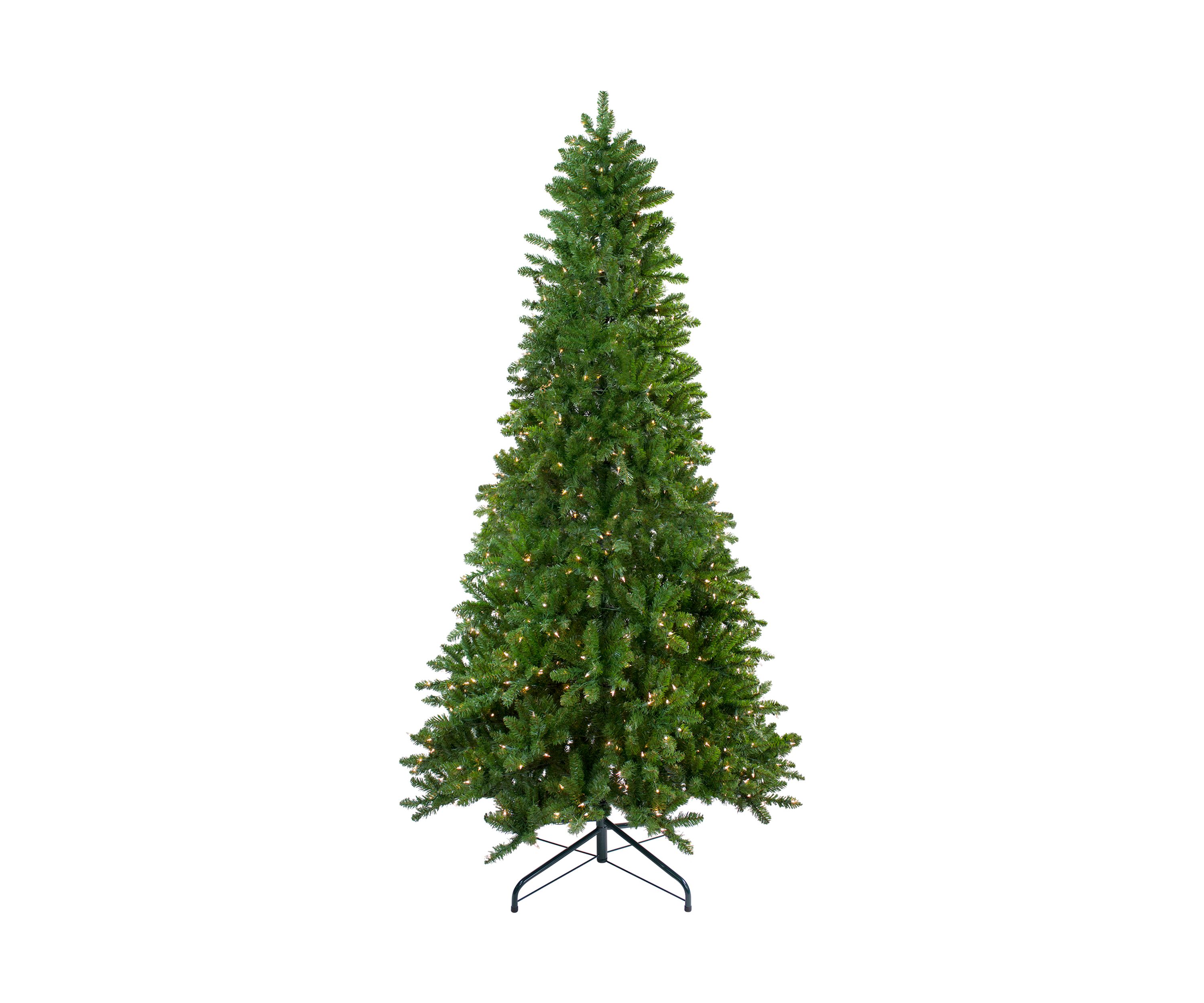 9 Pre-Lit Everett Pine Slim Artificial Christmas Tree  Clear Lights