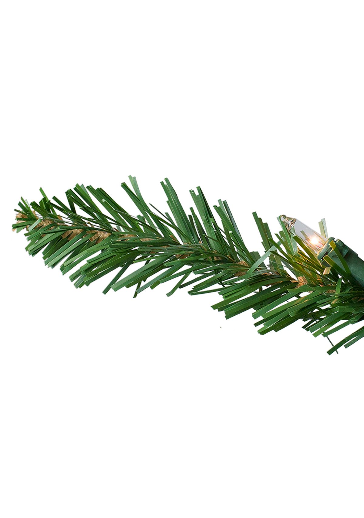 9 Pre-Lit Everett Pine Slim Artificial Christmas Tree  Clear Lights