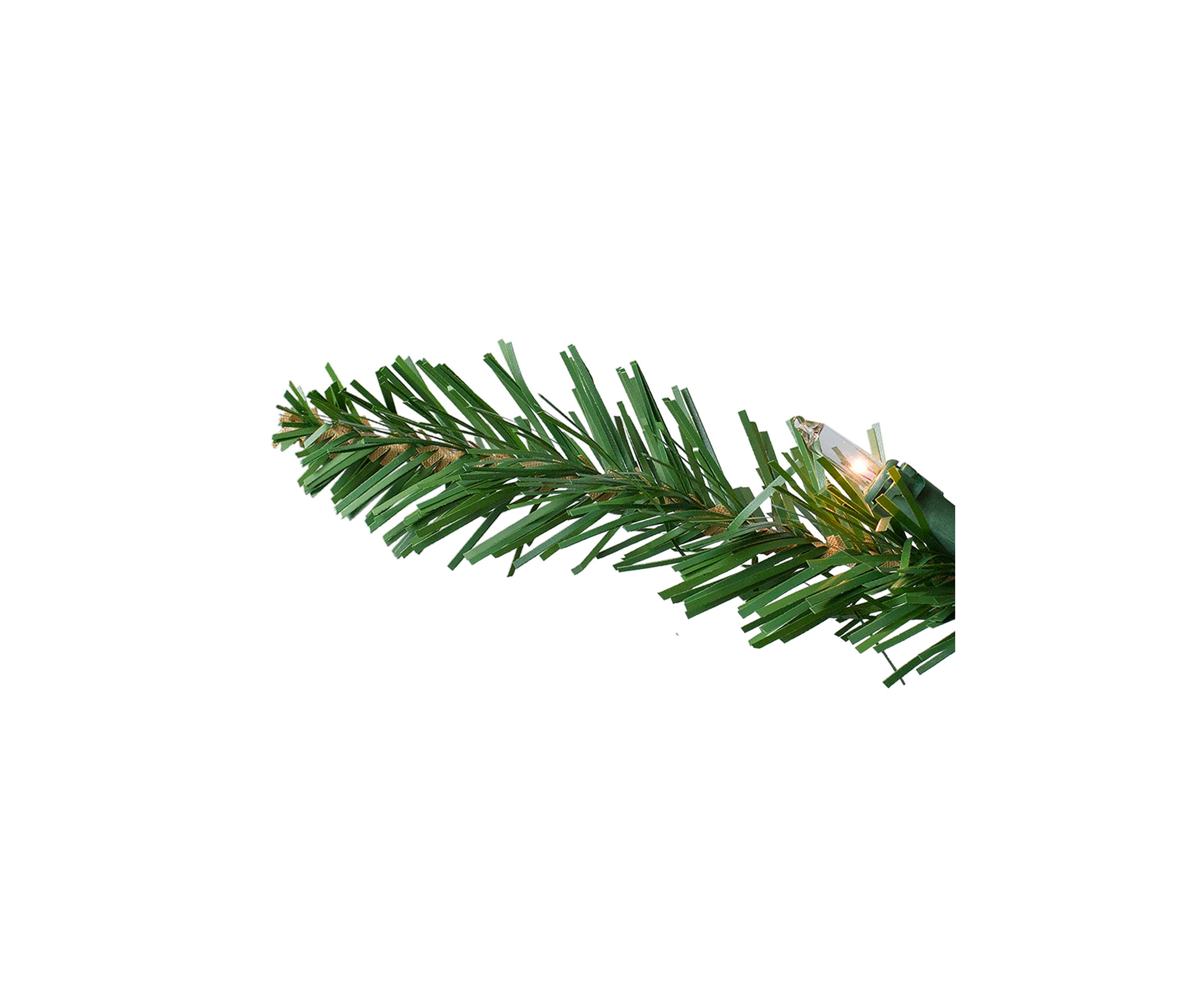 9 Pre-Lit Everett Pine Slim Artificial Christmas Tree  Clear Lights