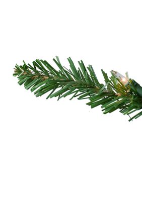 10' Pre-Lit Everett Pine Slim Artificial Christmas Tree  Clear Lights