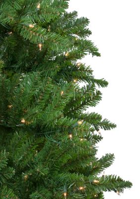 10' Pre-Lit Everett Pine Slim Artificial Christmas Tree  Clear Lights