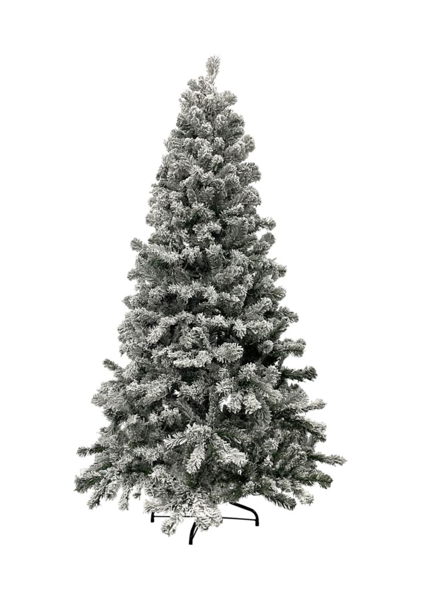6.5 Heavily Flocked Madison Pine Artificial Christmas Tree  Unlit