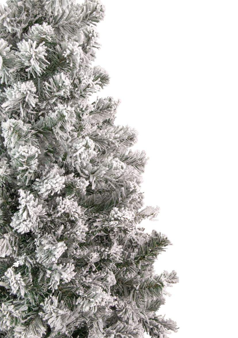 6.5 Heavily Flocked Madison Pine Artificial Christmas Tree  Unlit