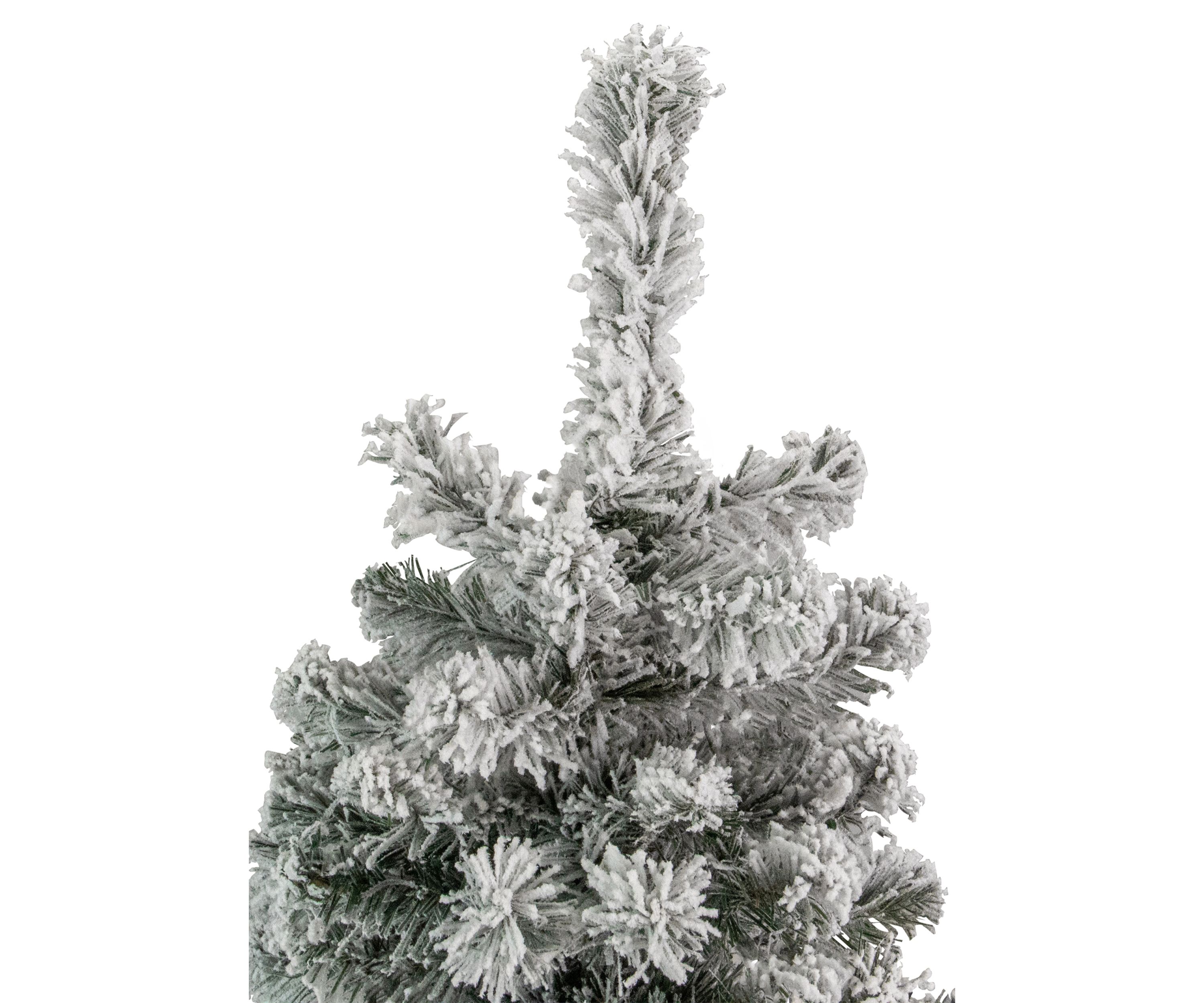 6.5 Heavily Flocked Madison Pine Artificial Christmas Tree  Unlit