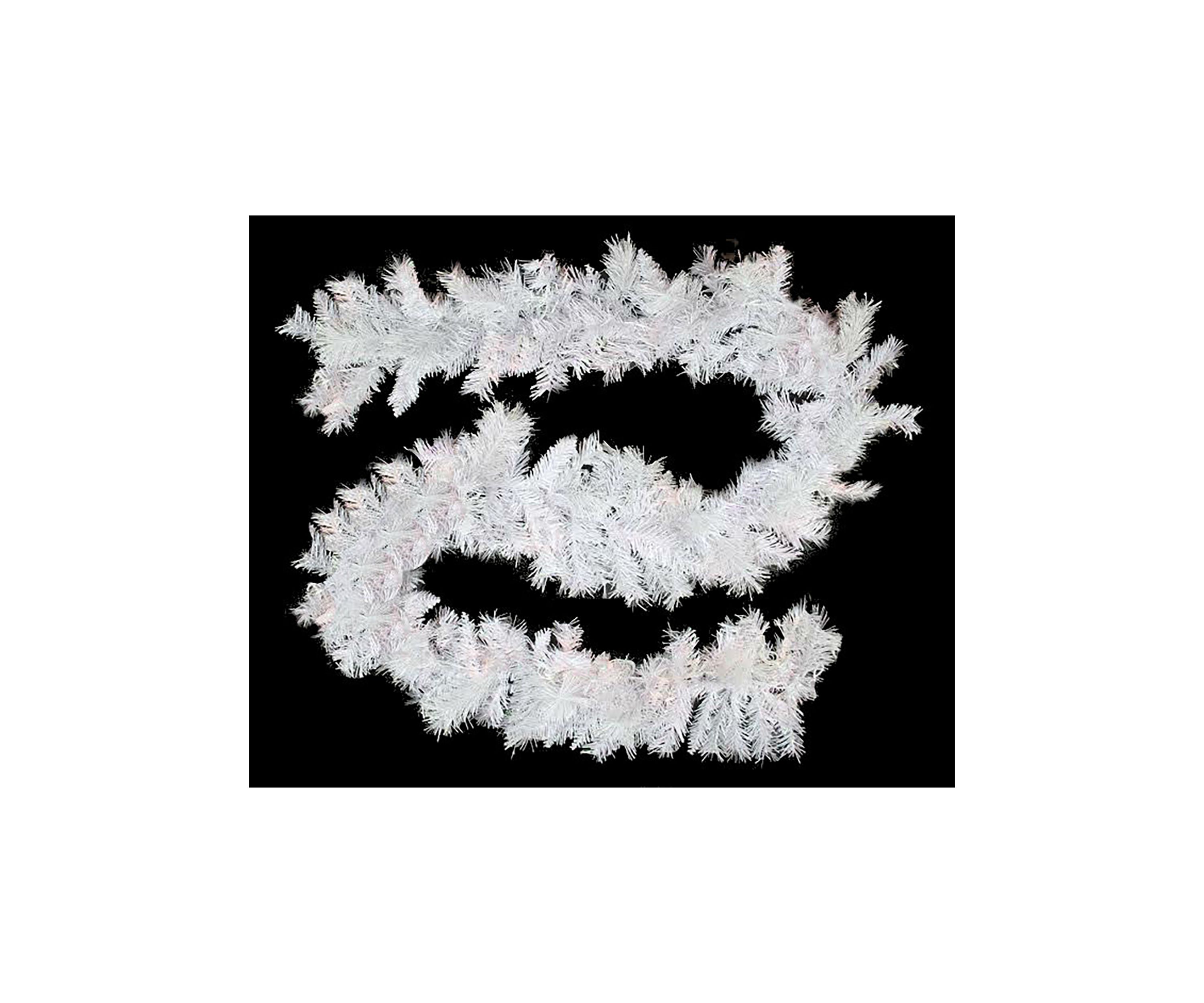 9 x 10Inch Pre-Lit Vermont White Pine Artificial Christmas Garland  Clear Lights