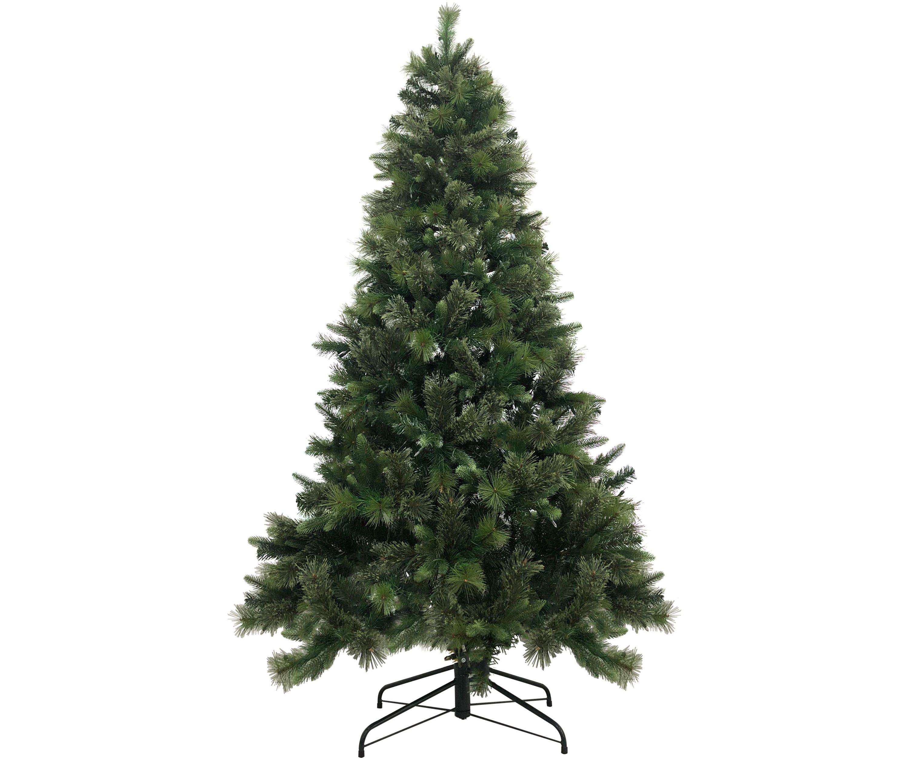 6.5 Pre-lit Snow Valley Pine Artificial Christmas Tree  Clear Lights