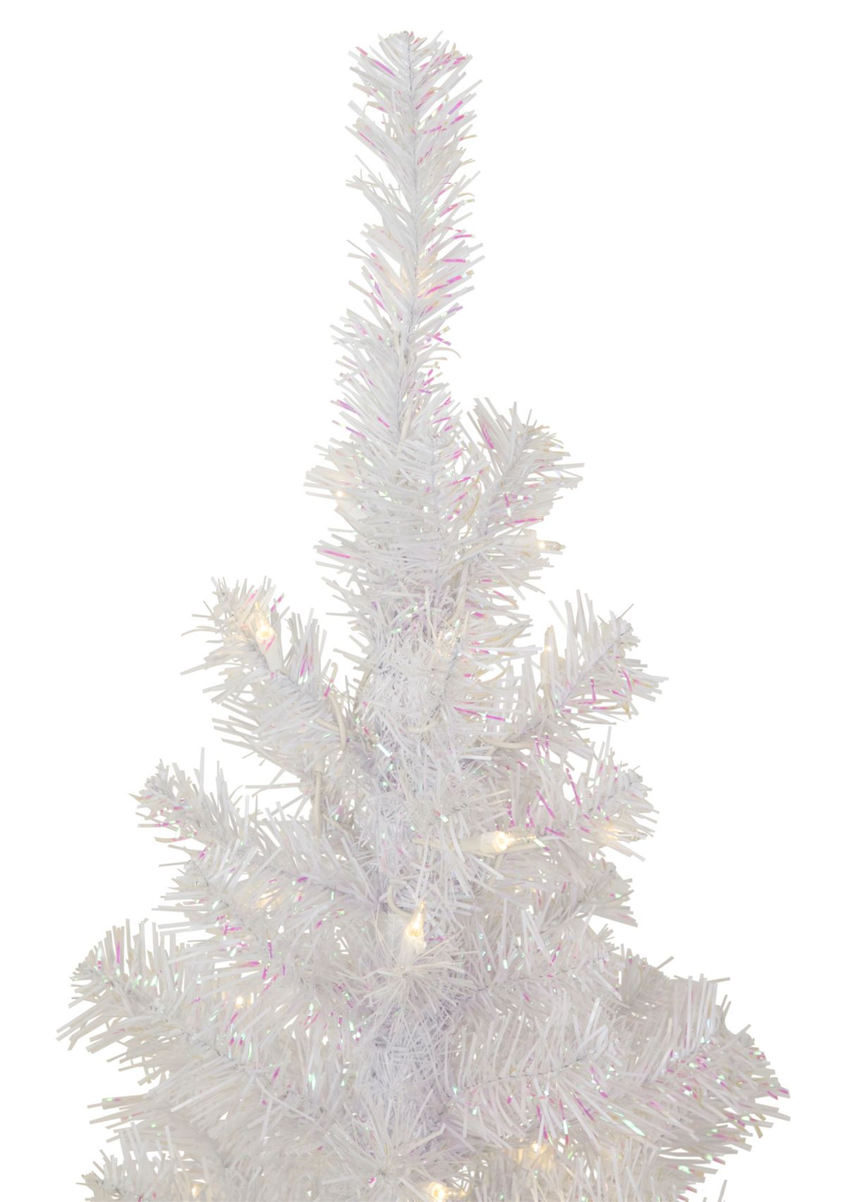 4 Pre-lit Rockport White Pine Artificial Christmas Tree  Clear Lights