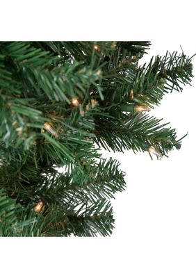 5.5' Pre-Lit Medium Upside Down Spruce Artificial Christmas Tree  Clear Lights