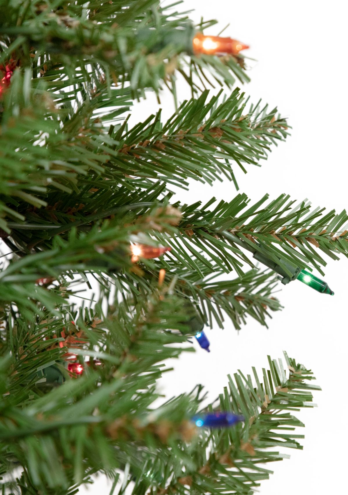 6.5 Pre-Lit Silver Lake Fir Pencil Artificial Christmas Tree  Multi Lights