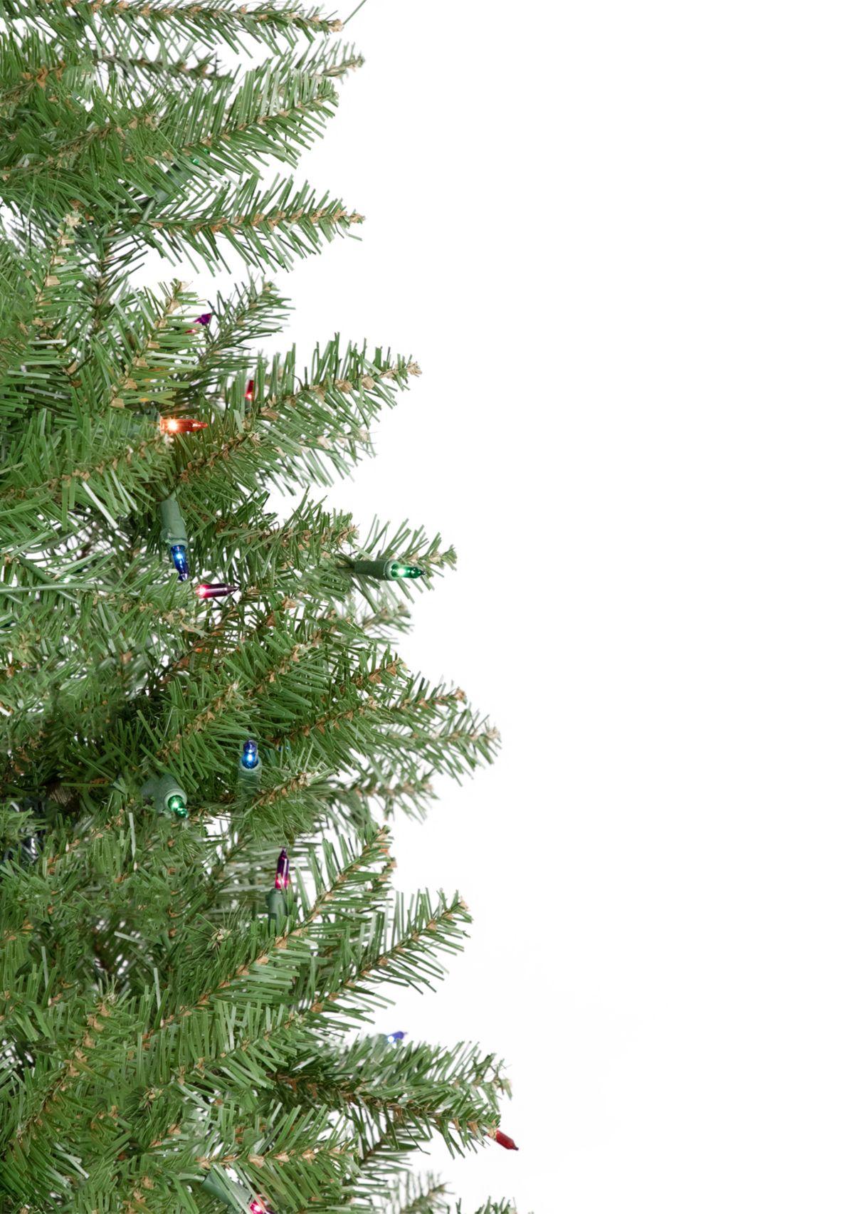 6.5 Pre-Lit Silver Lake Fir Pencil Artificial Christmas Tree  Multi Lights
