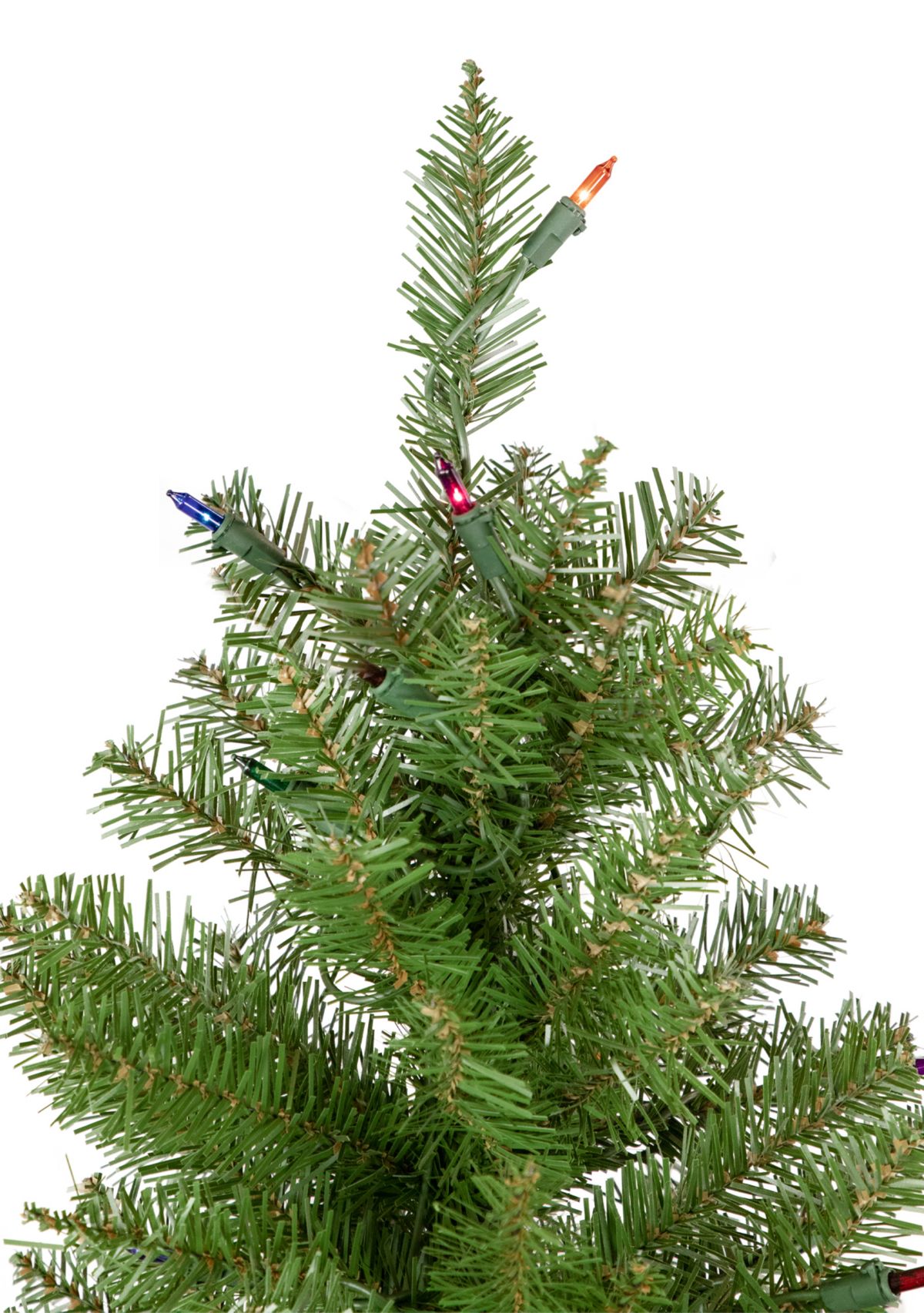 6.5 Pre-Lit Silver Lake Fir Pencil Artificial Christmas Tree  Multi Lights