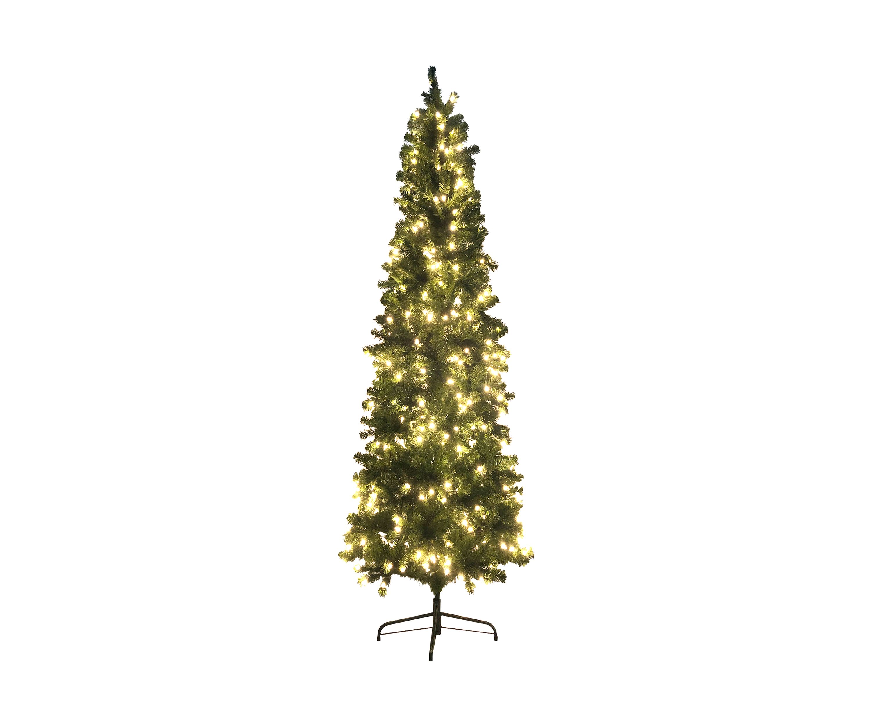 7.5 Pre-Lit Hazelton Spruce Pencil Artificial Christmas Tree  Clear Lights