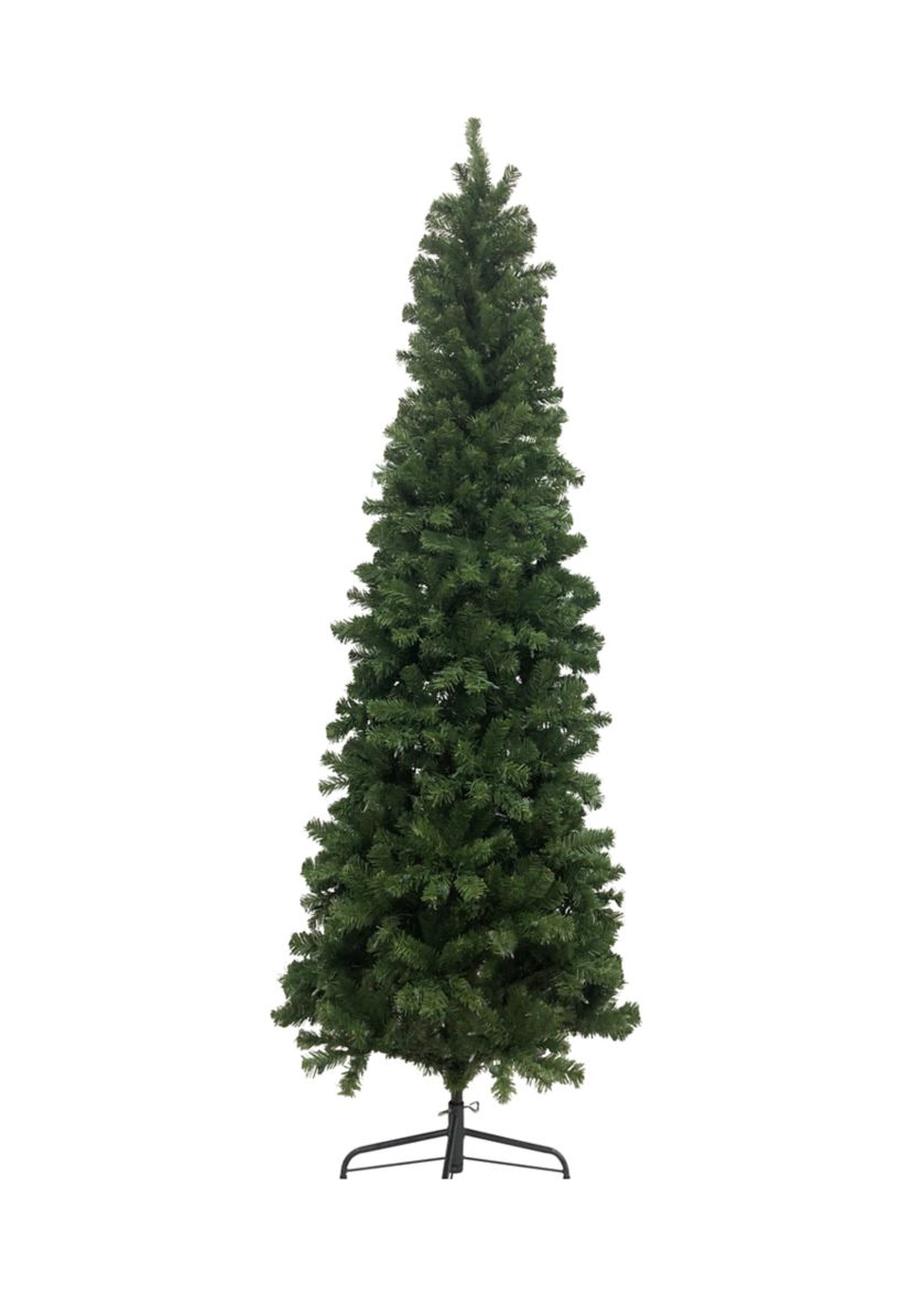 7.5 Pre-Lit Hazelton Spruce Pencil Artificial Christmas Tree  Clear Lights