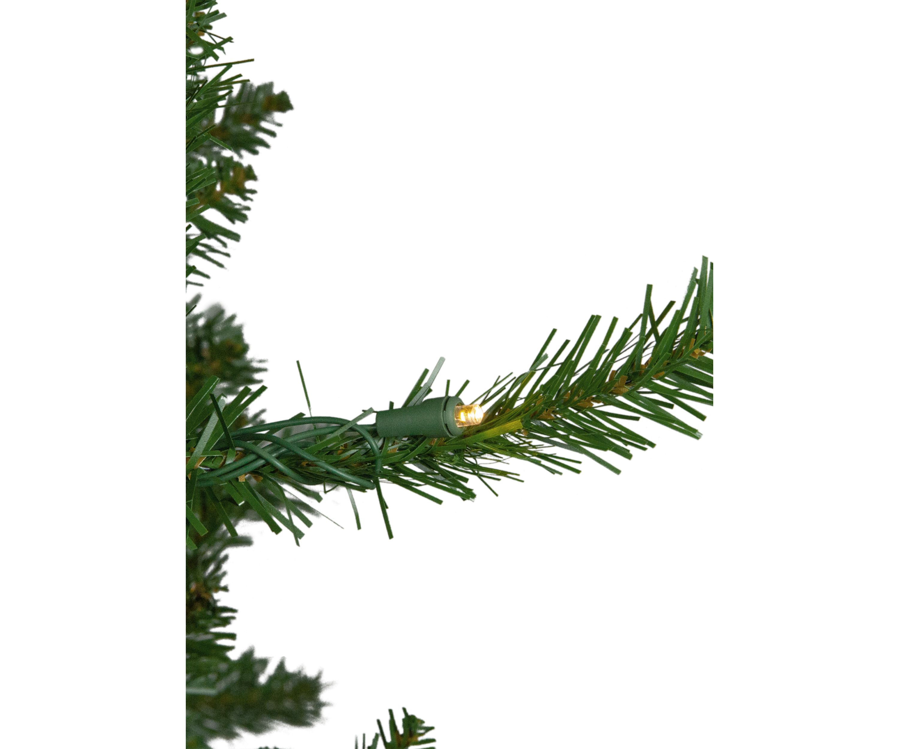 7.5 Pre-Lit Rockwood Pine Artificial Christmas Tree  Clear LED Lights