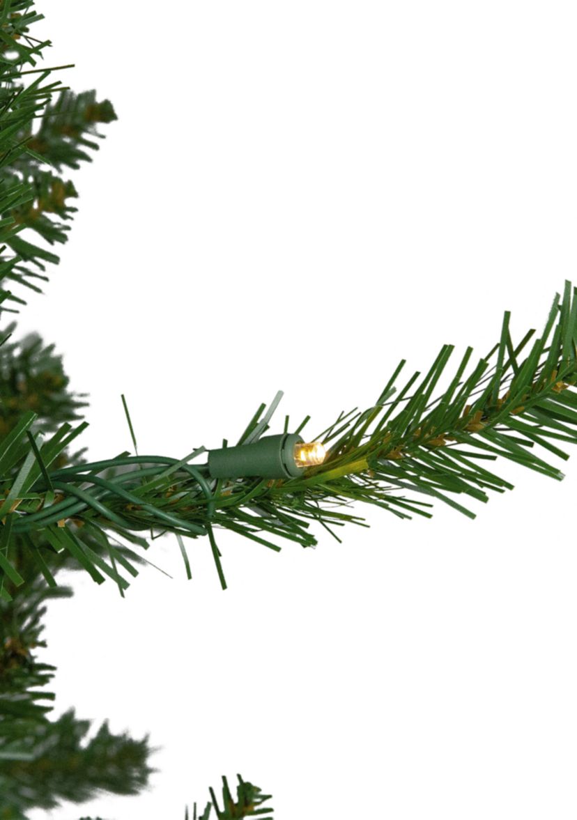 7.5 Pre-Lit Rockwood Pine Artificial Christmas Tree  Clear LED Lights