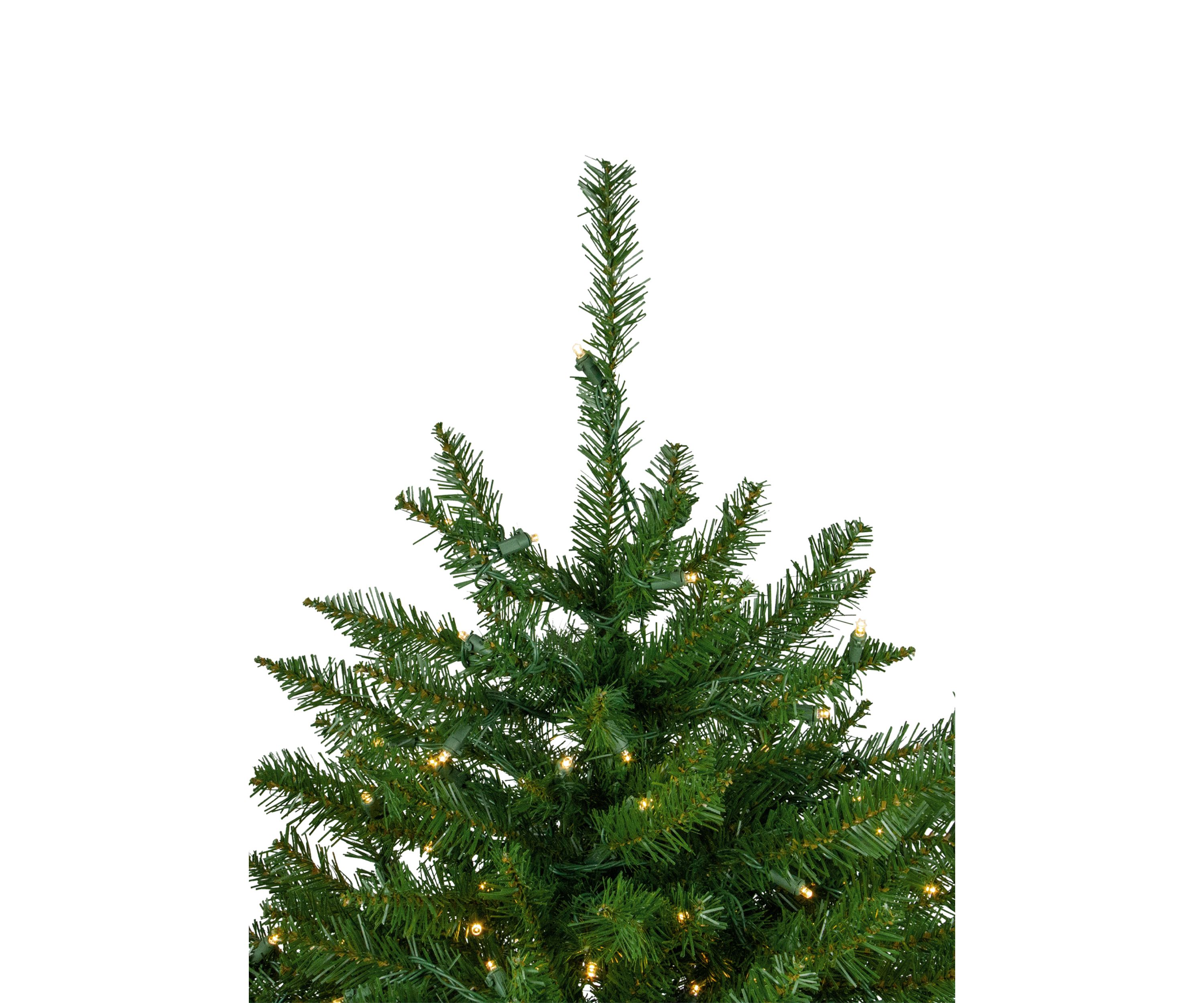 7.5 Pre-Lit Rockwood Pine Artificial Christmas Tree  Clear LED Lights