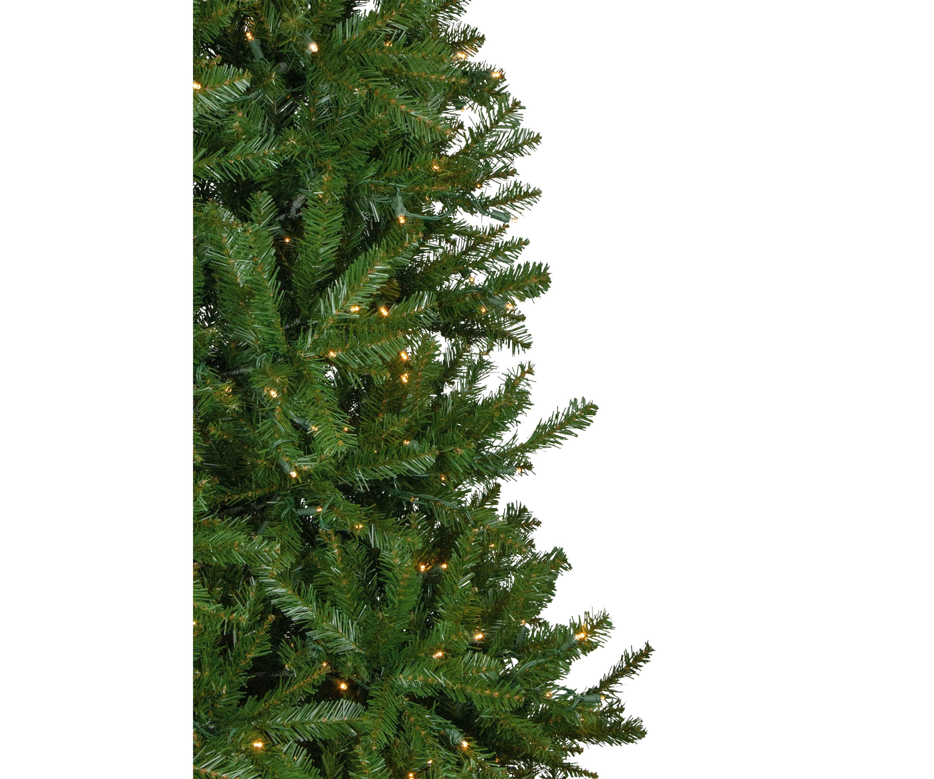7.5 Pre-Lit Rockwood Pine Artificial Christmas Tree  Clear LED Lights