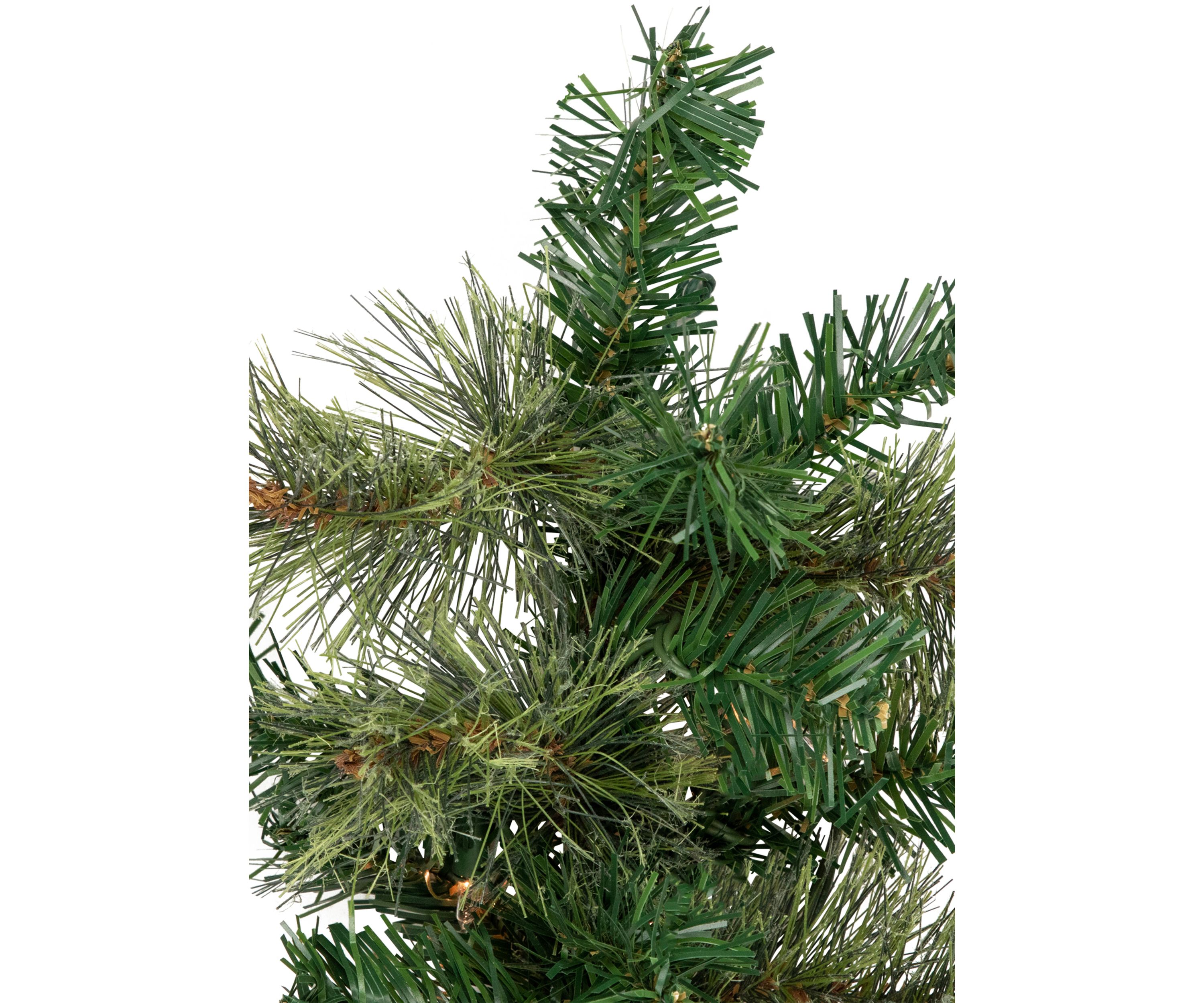 9 x 10Inch Pre-Lit Oregon Cashmere Pine Artificial Christmas Garland  Clear Lights