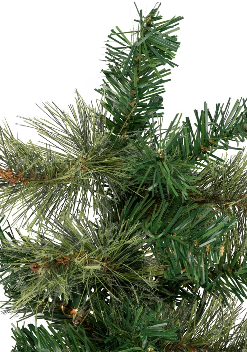 9 x 10Inch Pre-Lit Oregon Cashmere Pine Artificial Christmas Garland  Clear Lights