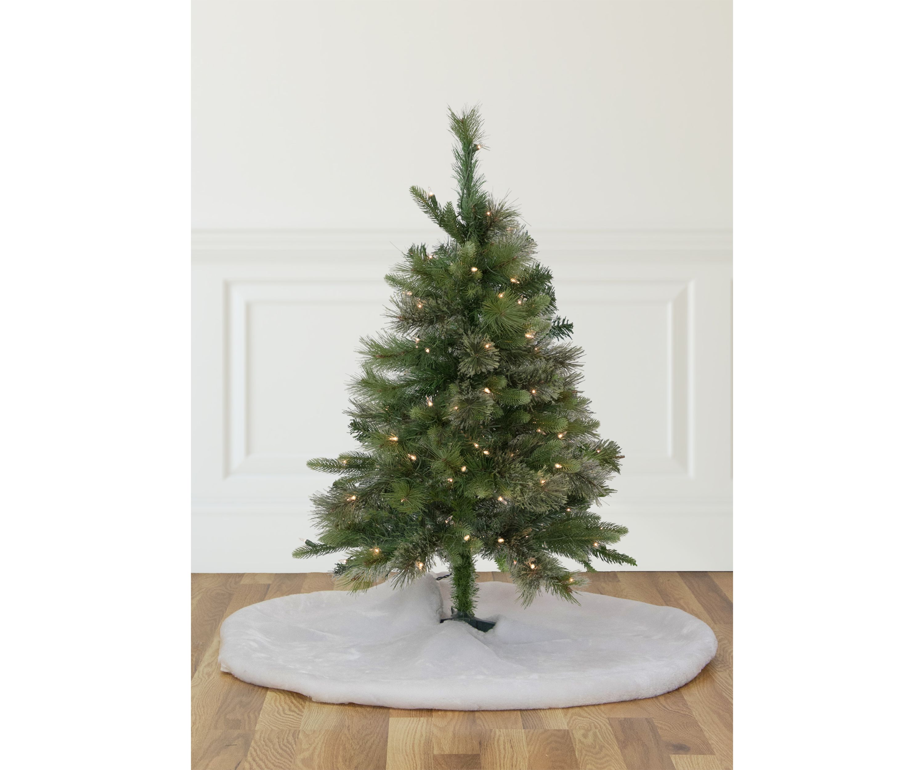3 Pre-Lit Kingston Cashmere Pine Full Artificial Christmas Tree  Clear Lights