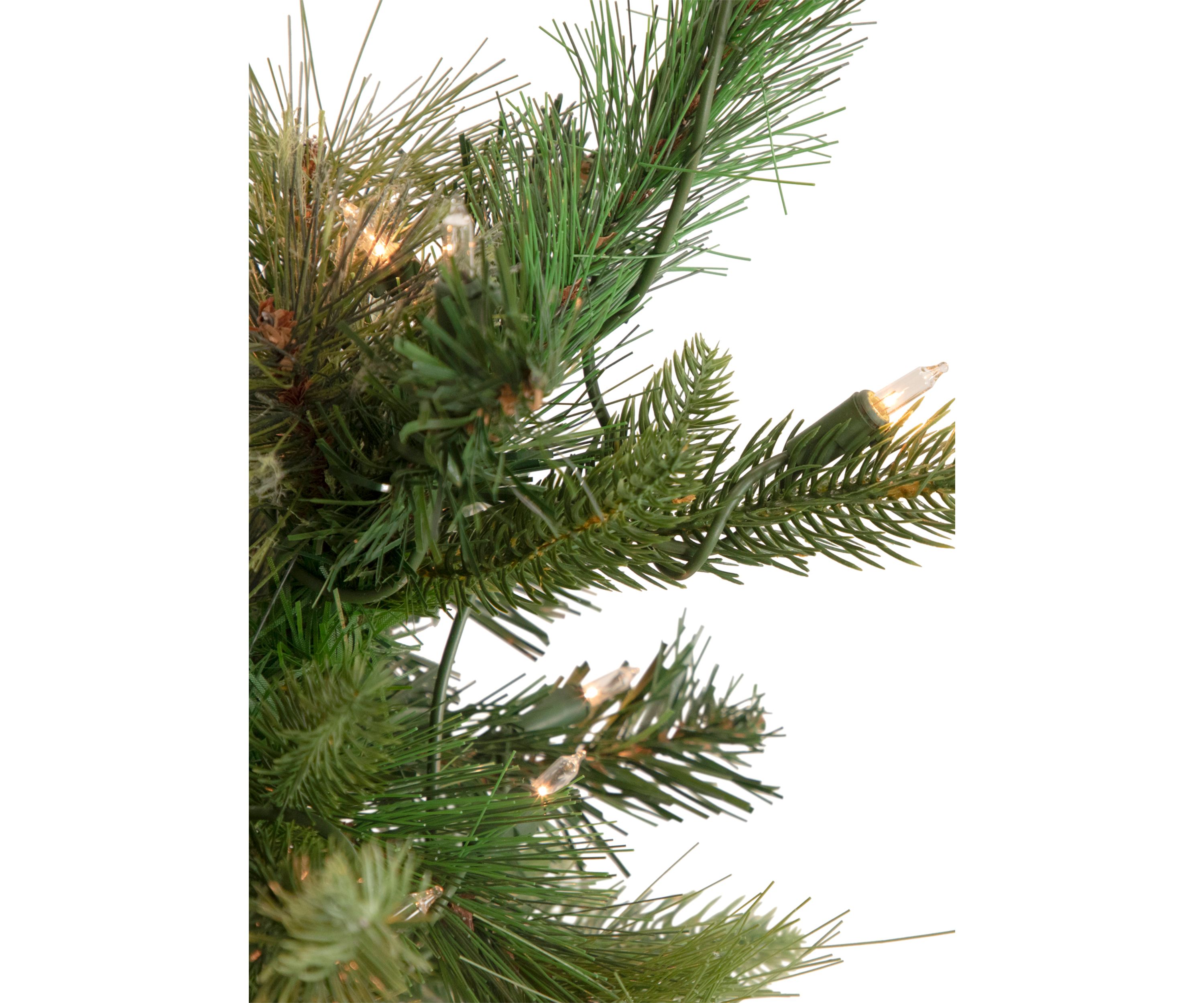 3 Pre-Lit Kingston Cashmere Pine Full Artificial Christmas Tree  Clear Lights