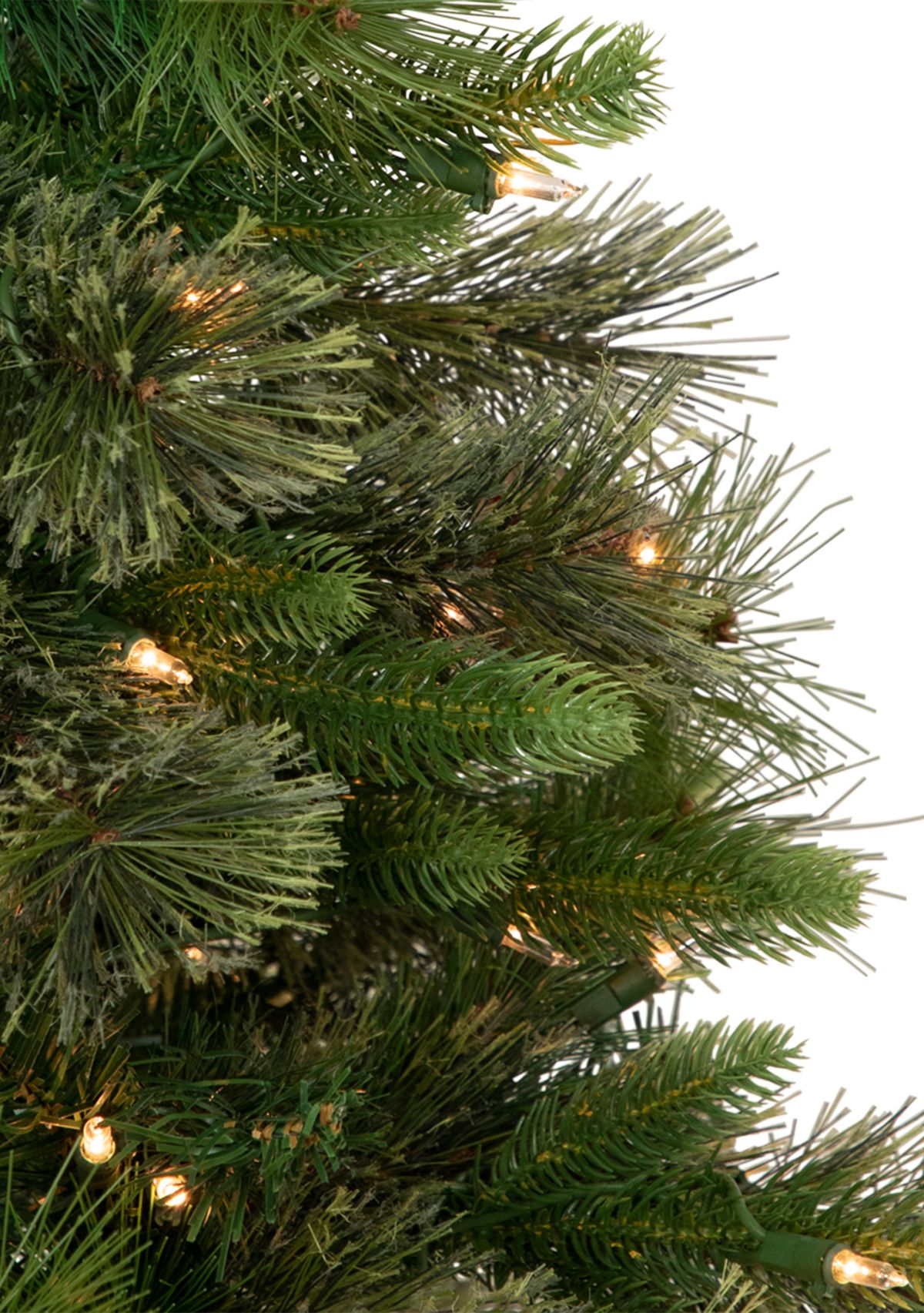 3 Pre-Lit Kingston Cashmere Pine Full Artificial Christmas Tree  Clear Lights