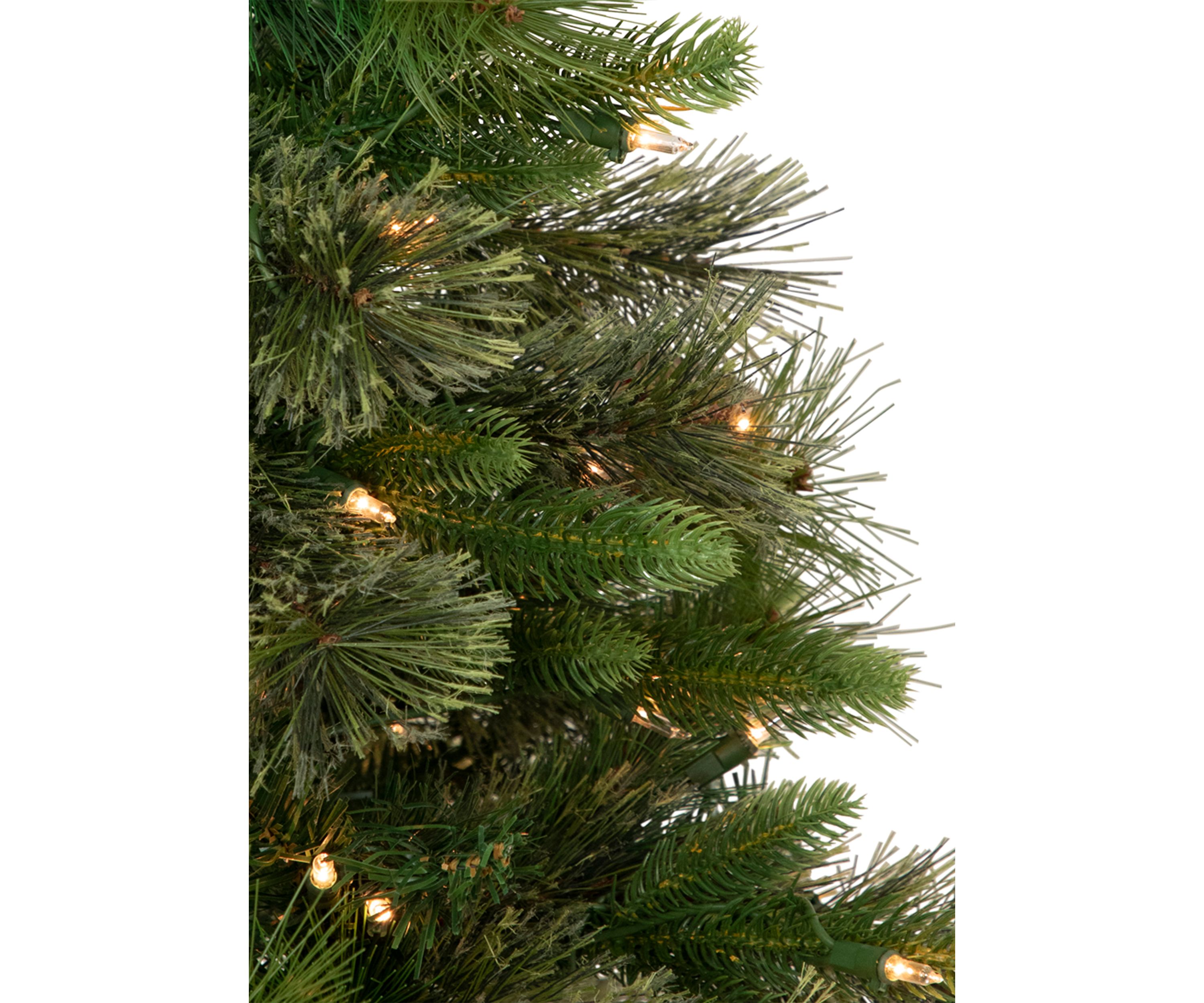 3 Pre-Lit Kingston Cashmere Pine Full Artificial Christmas Tree  Clear Lights