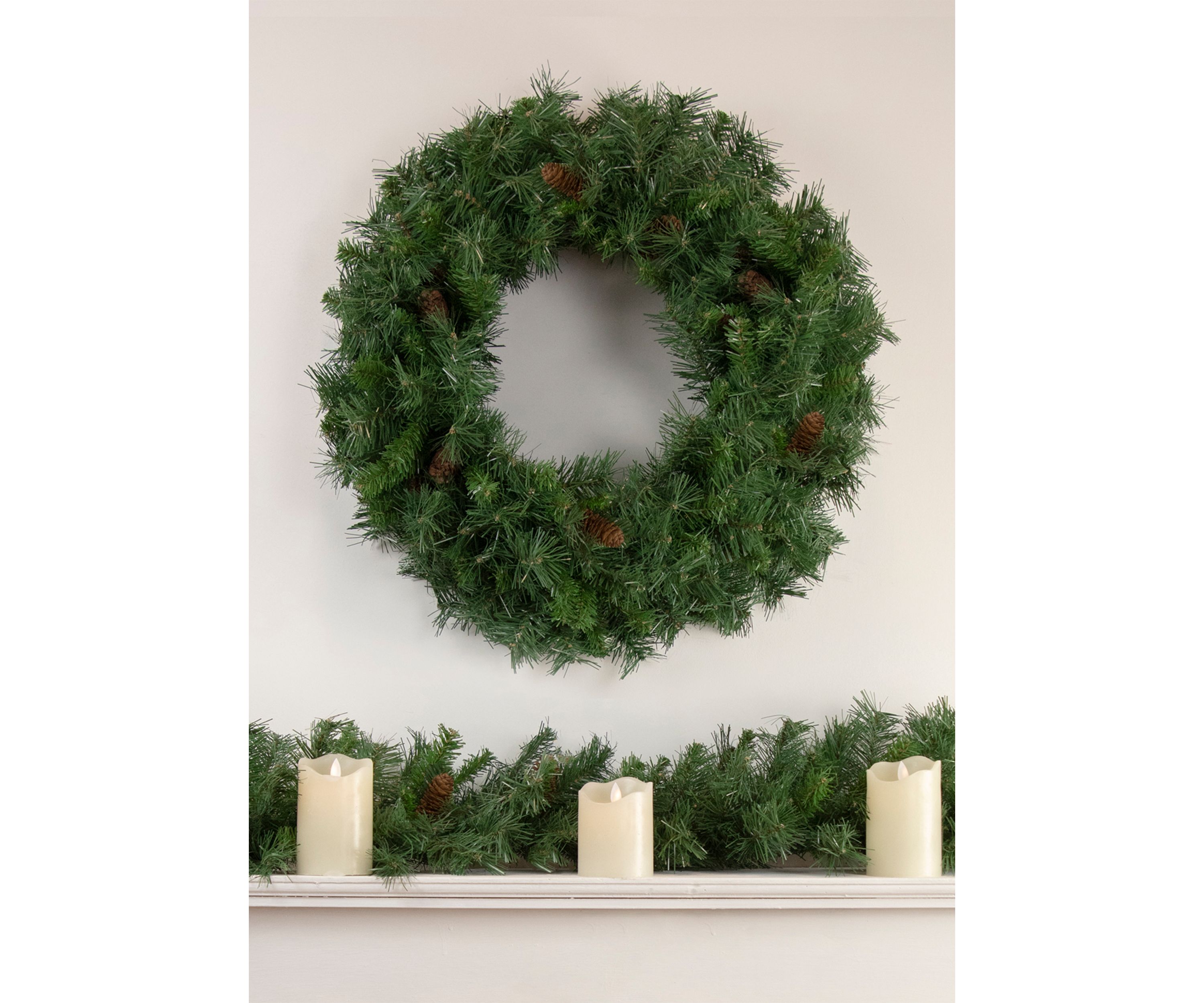 9 x 14" Black River Pine with Pine Cones Artificial Christmas Garland Unlit