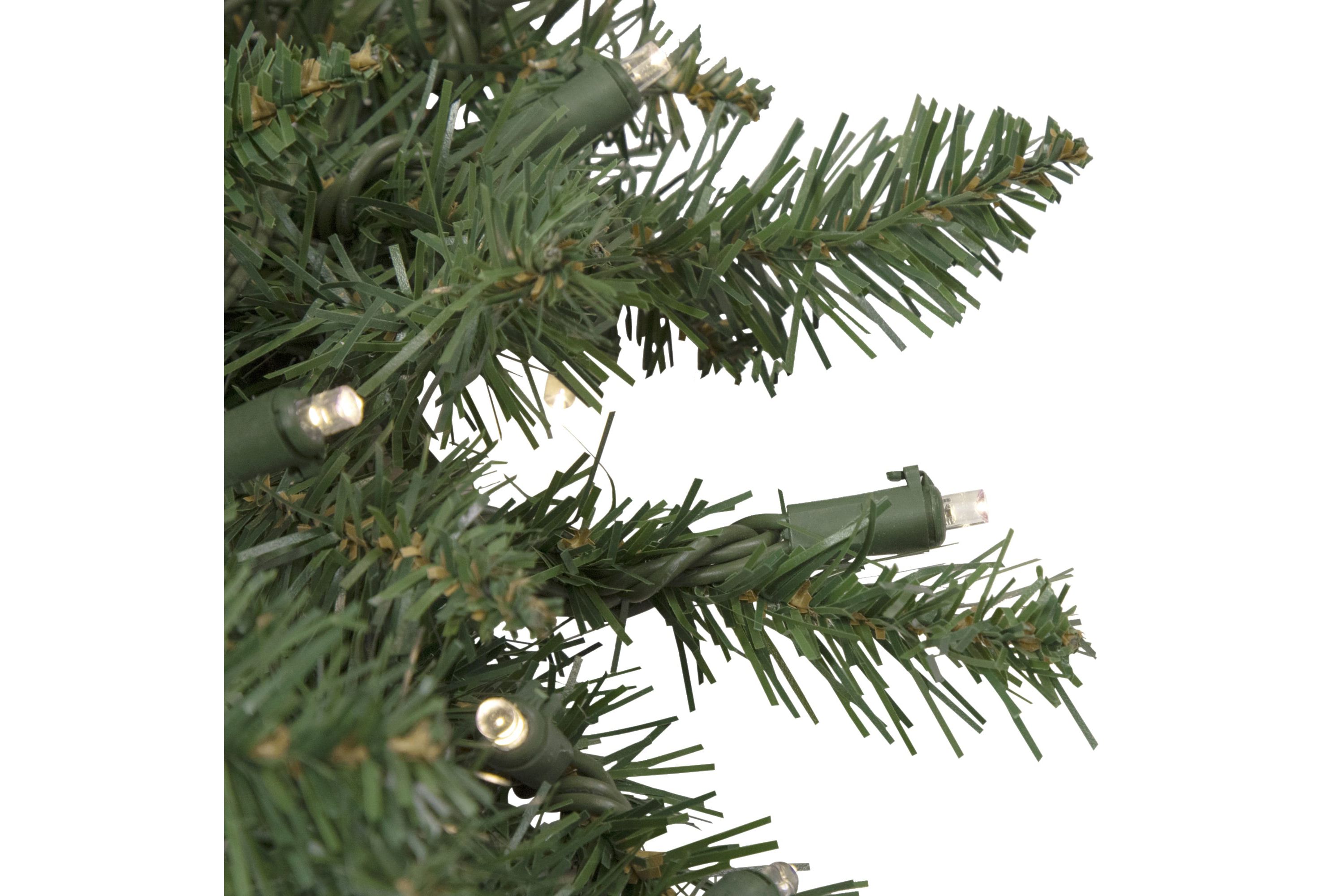 Pre-Lit Winona Fir Artificial Christmas Wreath 24-Inch Warm White LED Lights