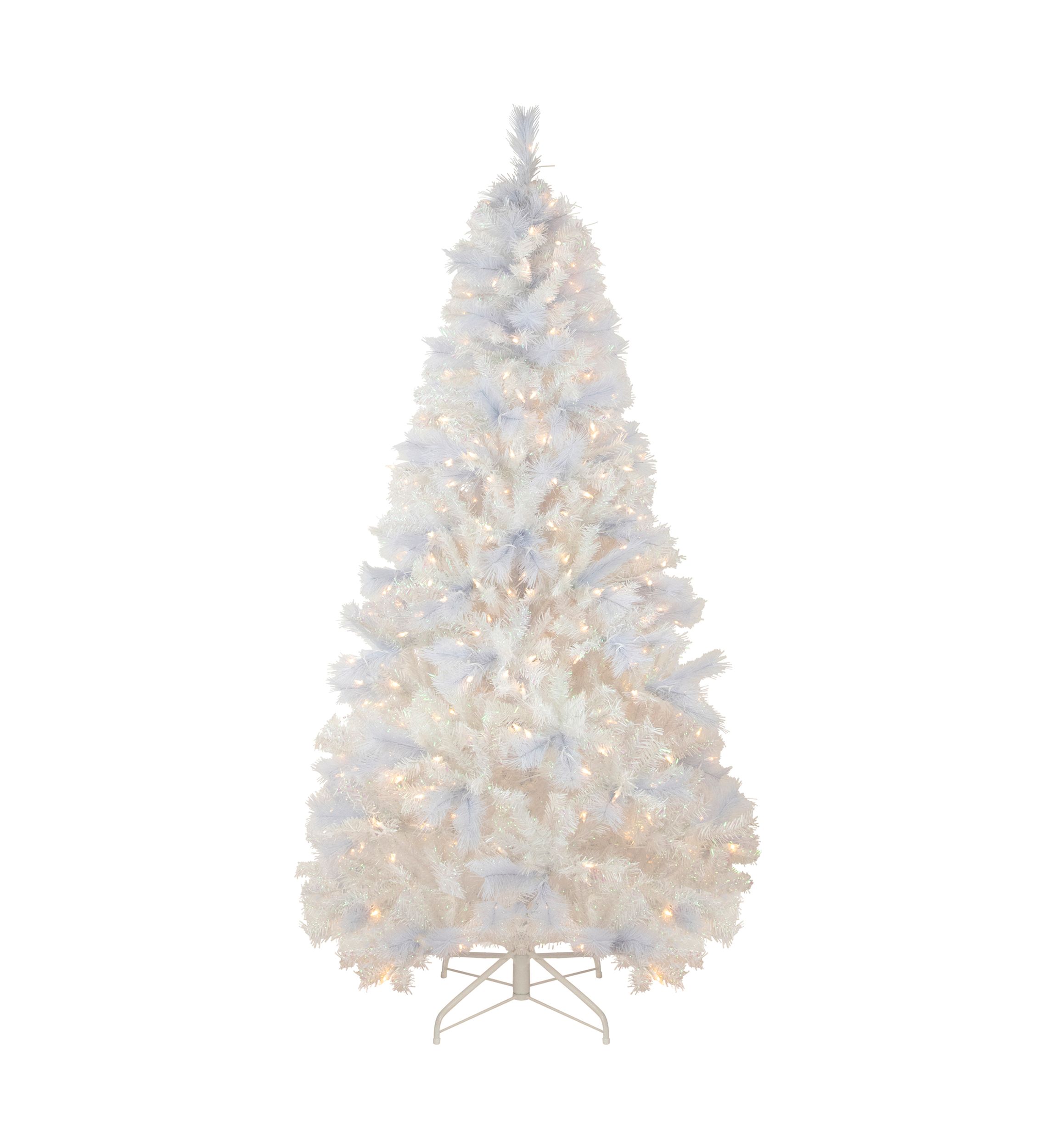 6.5 Pre-Lit Seneca White Spruce Artificial Christmas Tree  Dual Function LED Lights